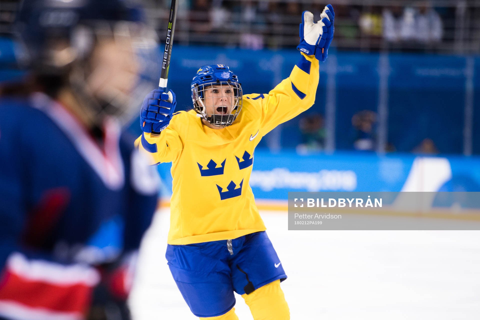 Elin Lundberg of Sweden celebrates