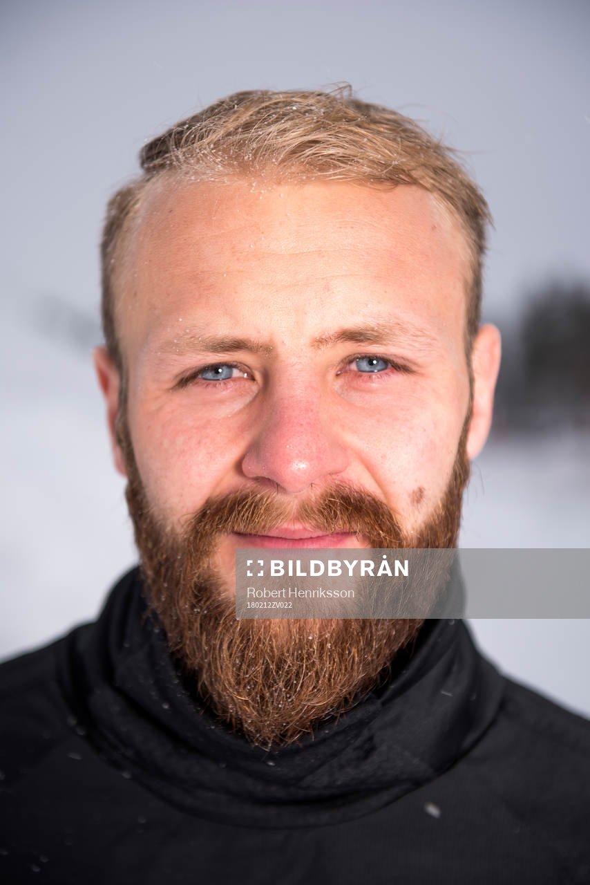 Footballplayer of Östersund Curtis Edwards poses for a