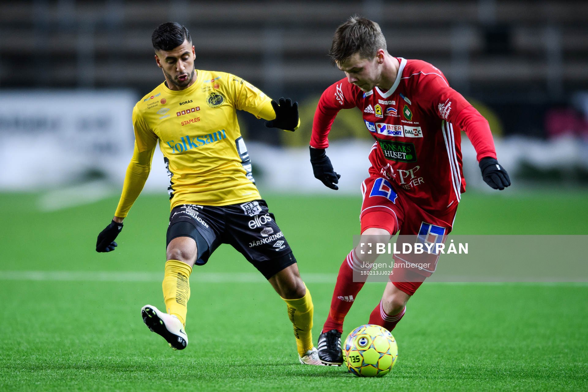 Skövdes Emil Eriksson och Elfsborgs Rami Kaib