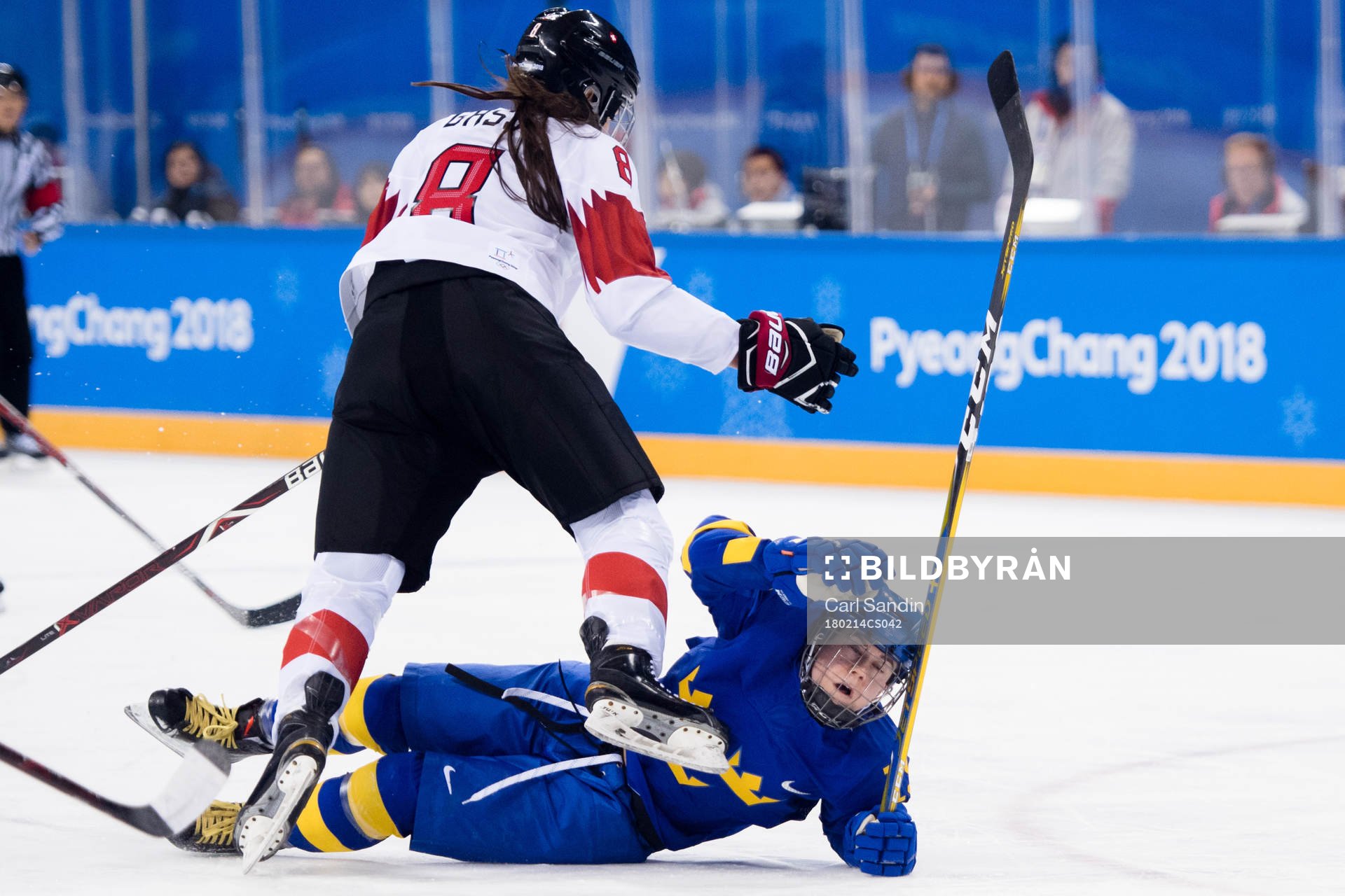 Nicole Gass of Switzerland and Lisa Johansson of Sweden in