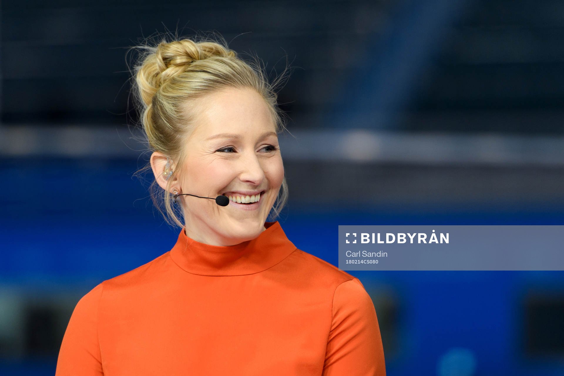 Kim Martin in the Eurosport Studio