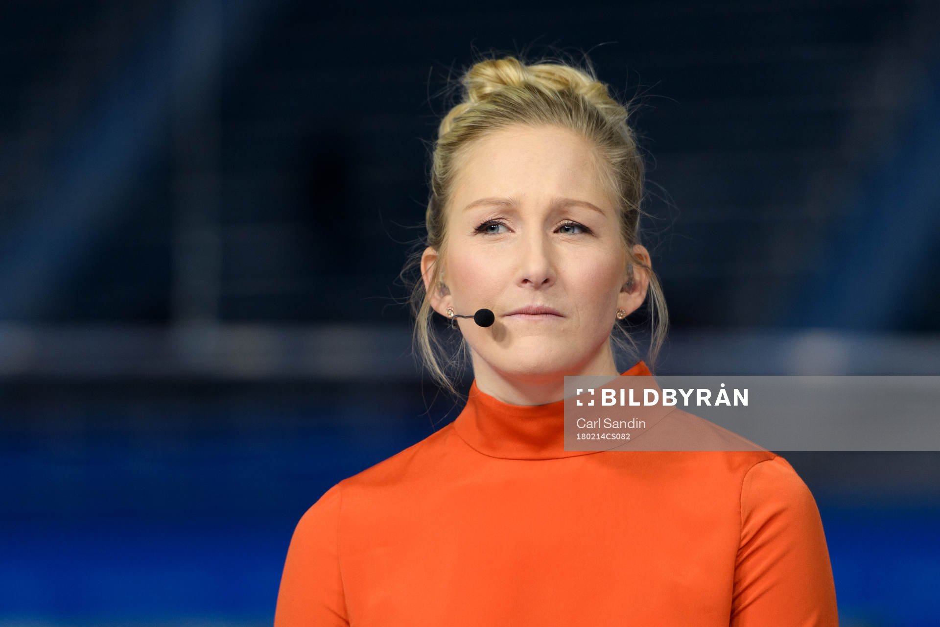 Kim Martin in the Eurosport Studio