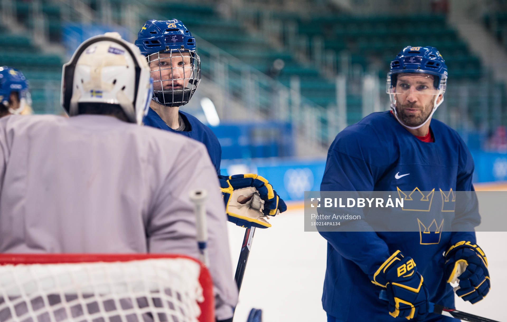 Rasmus Dahlin of Sweden and Joel Lundqvist of Sweden
