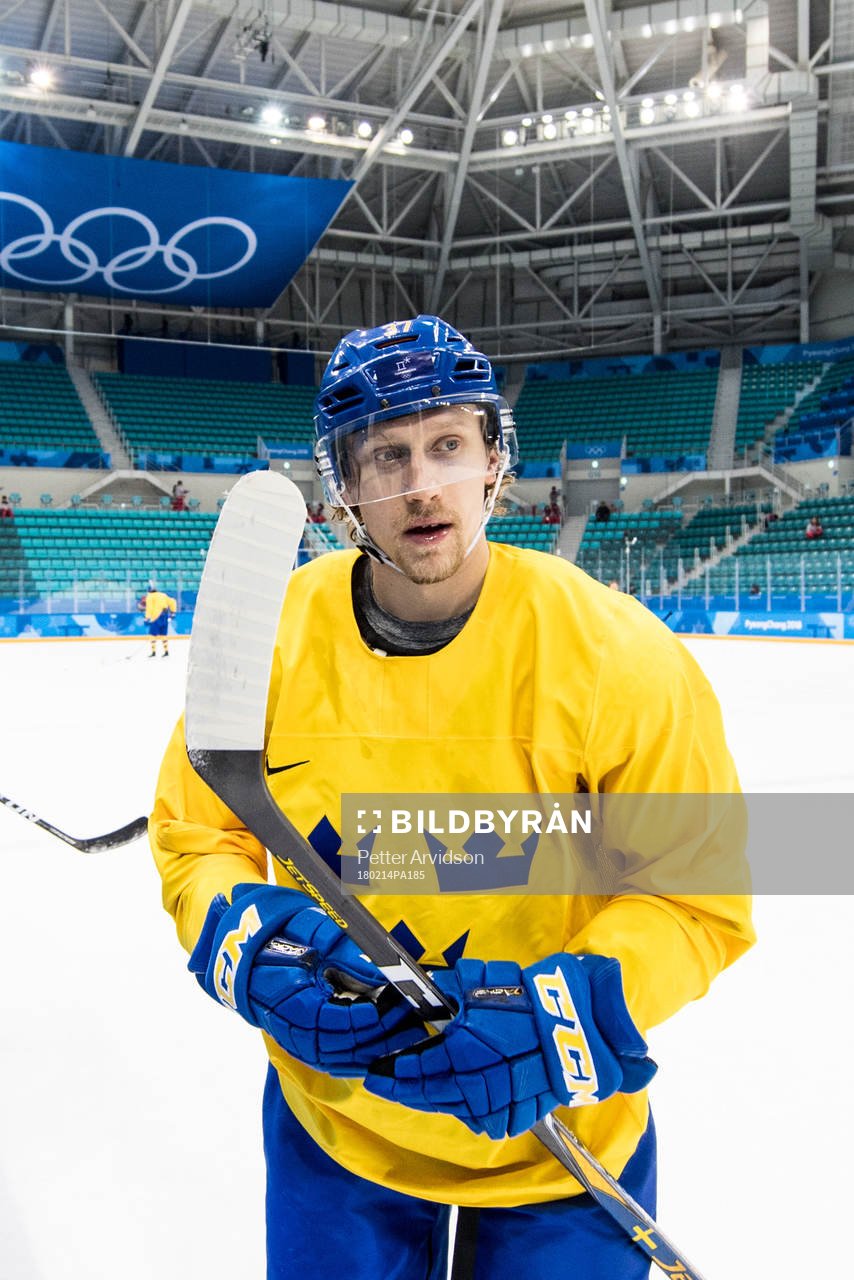 John Norman of Sweden leaves the ice