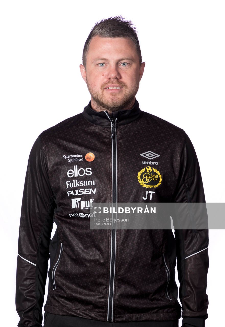 Elfsborgs tränare Jimmy Thelin poserar för ett porträtt den 14 februari 2018 i Borås.