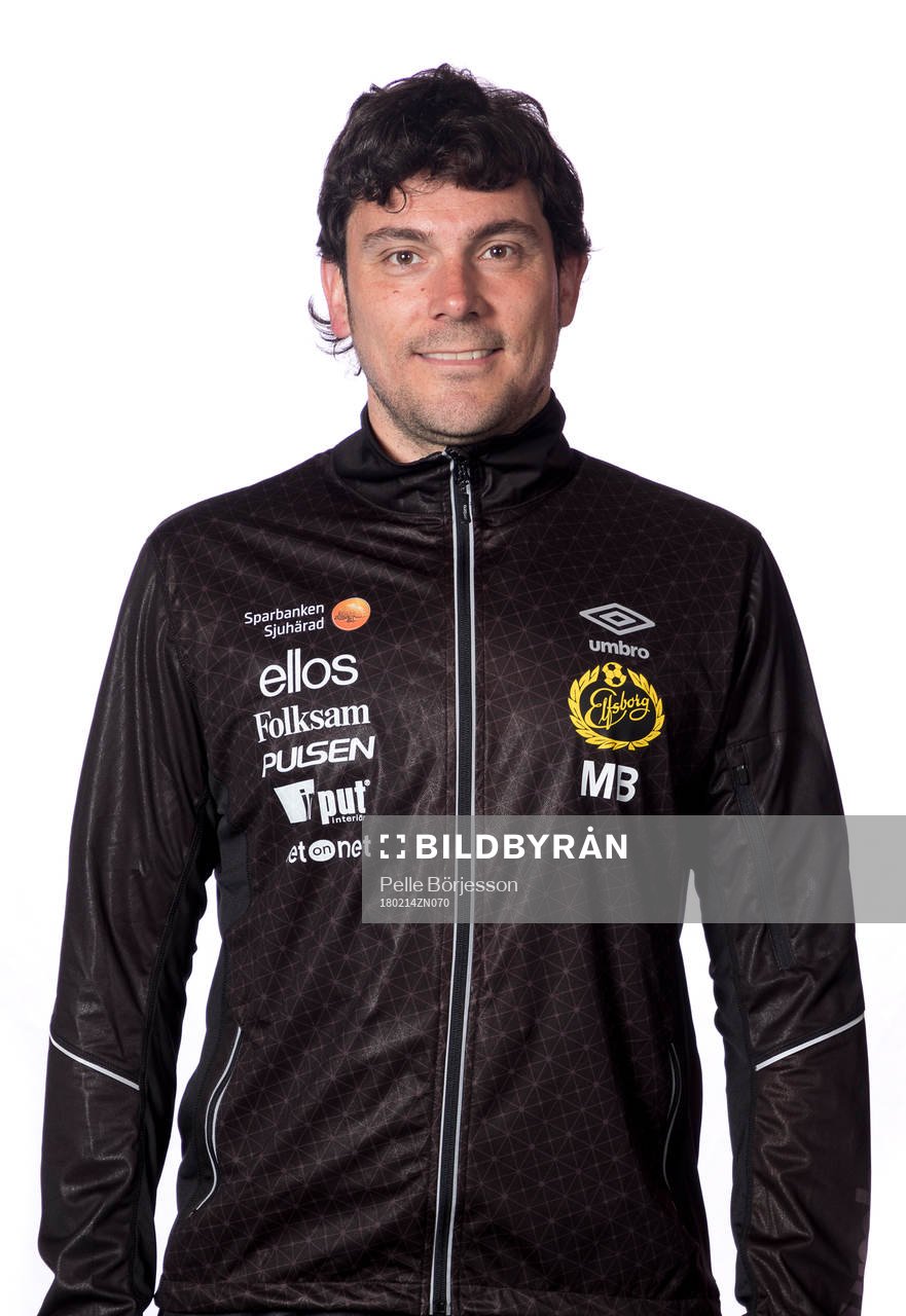 Elfsborgs assisterande tränare Miguel Beas poserar för ett porträtt den 14 februari 2018 i Borås.