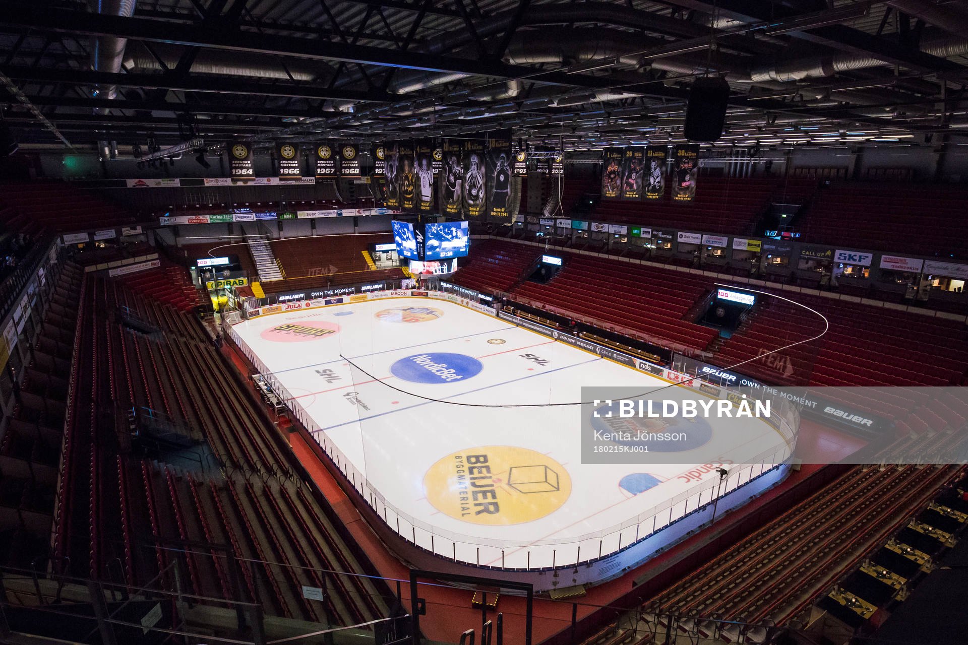 Interiör av Gavlerinken innan ishockeymatchen i SHL mellan