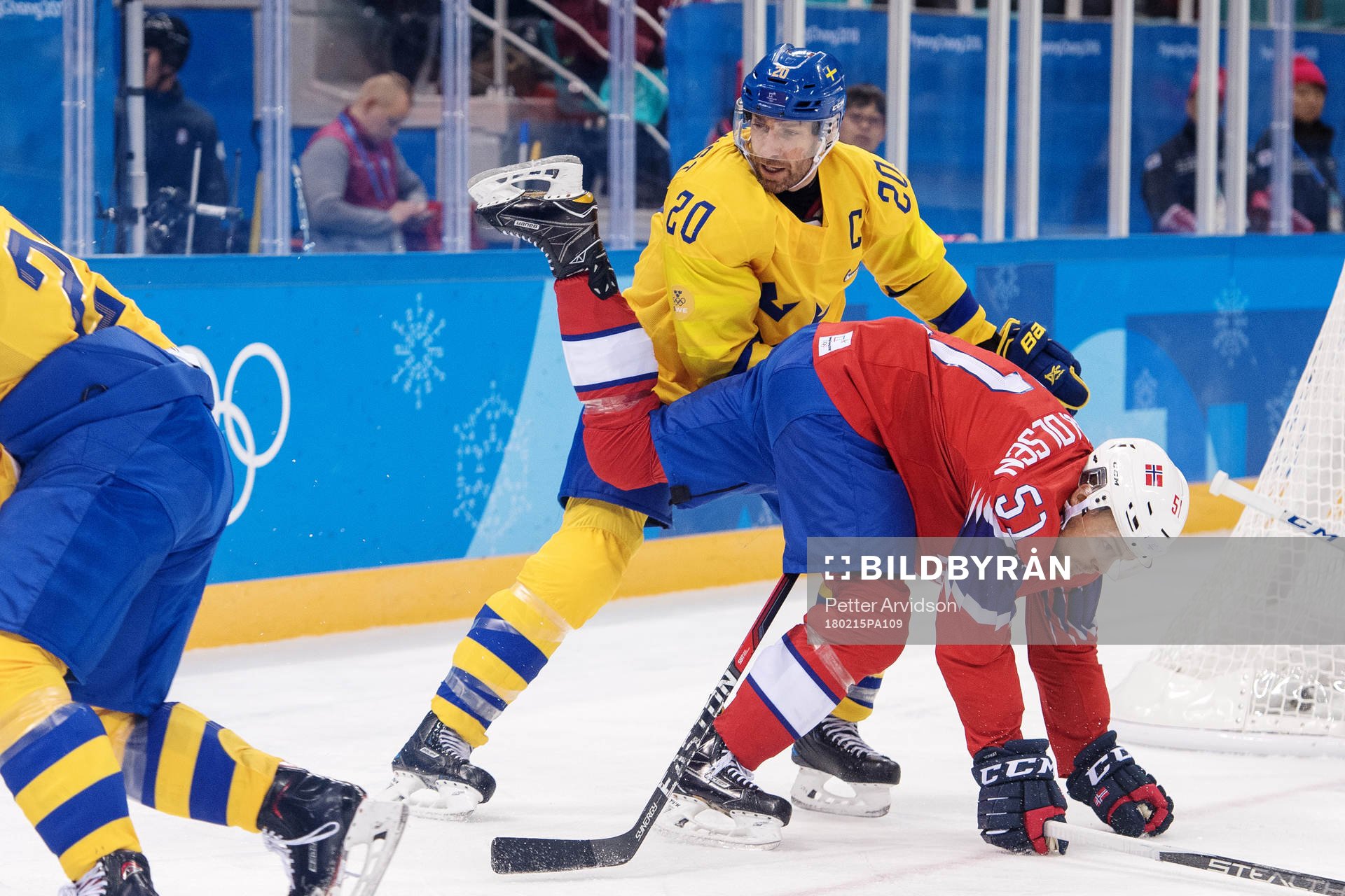 Erik Gustafsson of Sweden and Joel Lundqvist of Sweden in a