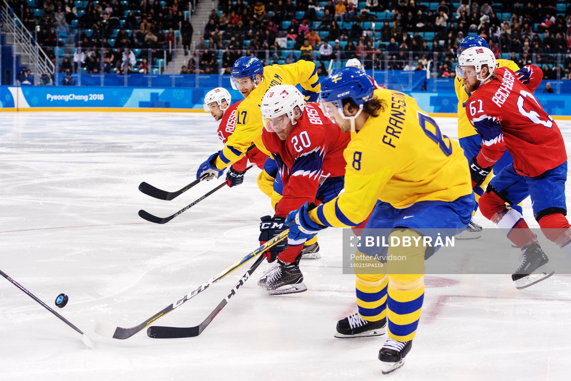 Johan Fransson of Sweden and Anders Bastiansen of Norway in
