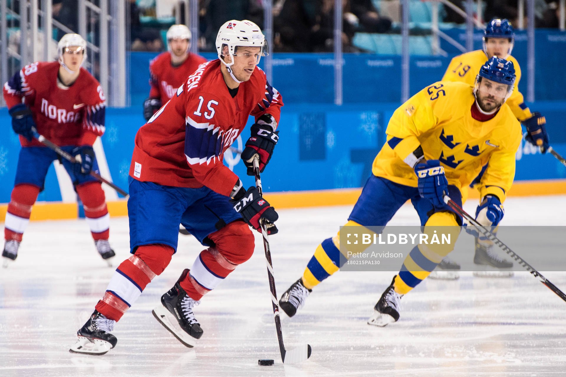 Tommy Kristiansen of Norway in the Men's Ice Hockey