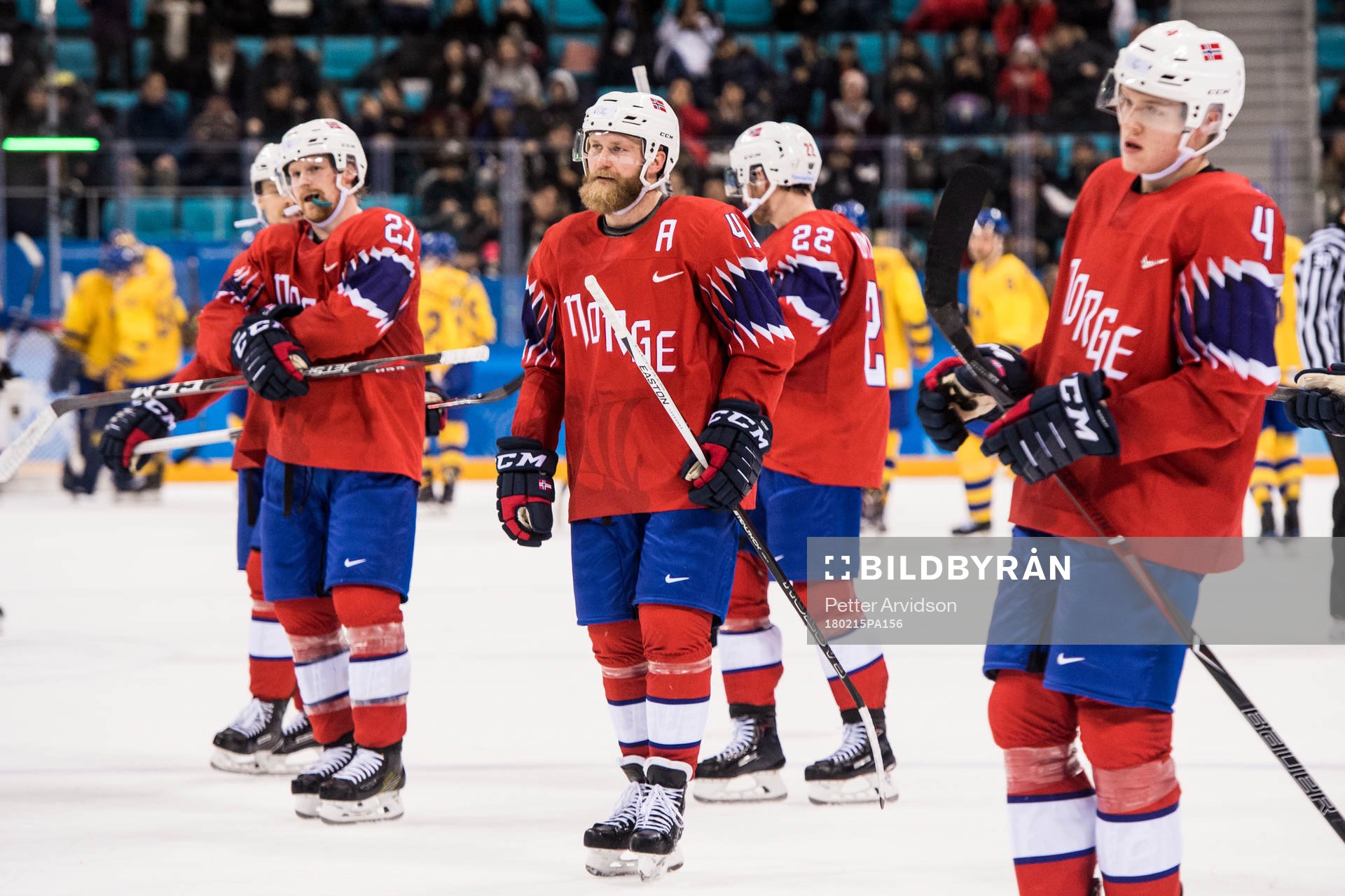 Patrick Thoresen of Norway looks dejected