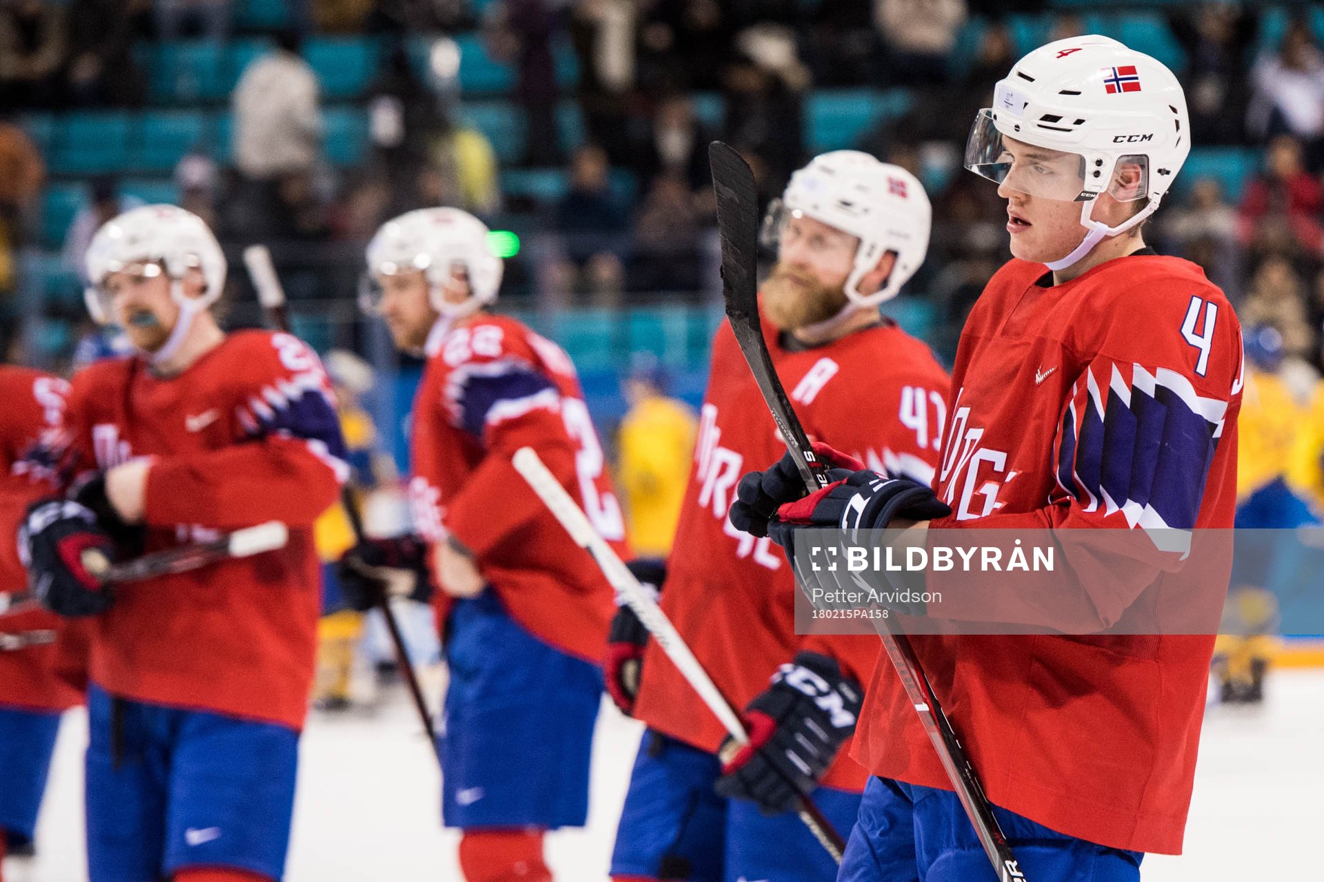 Johannes Johannesen of Norway looks dejected