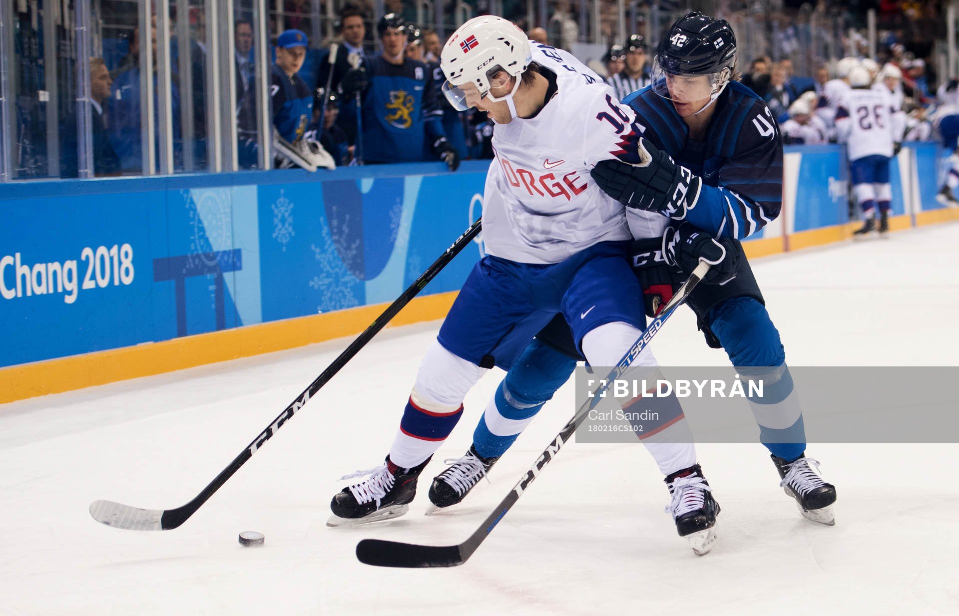 Eirik Salsten of Norway and Miro HEISKANEN of Finland in