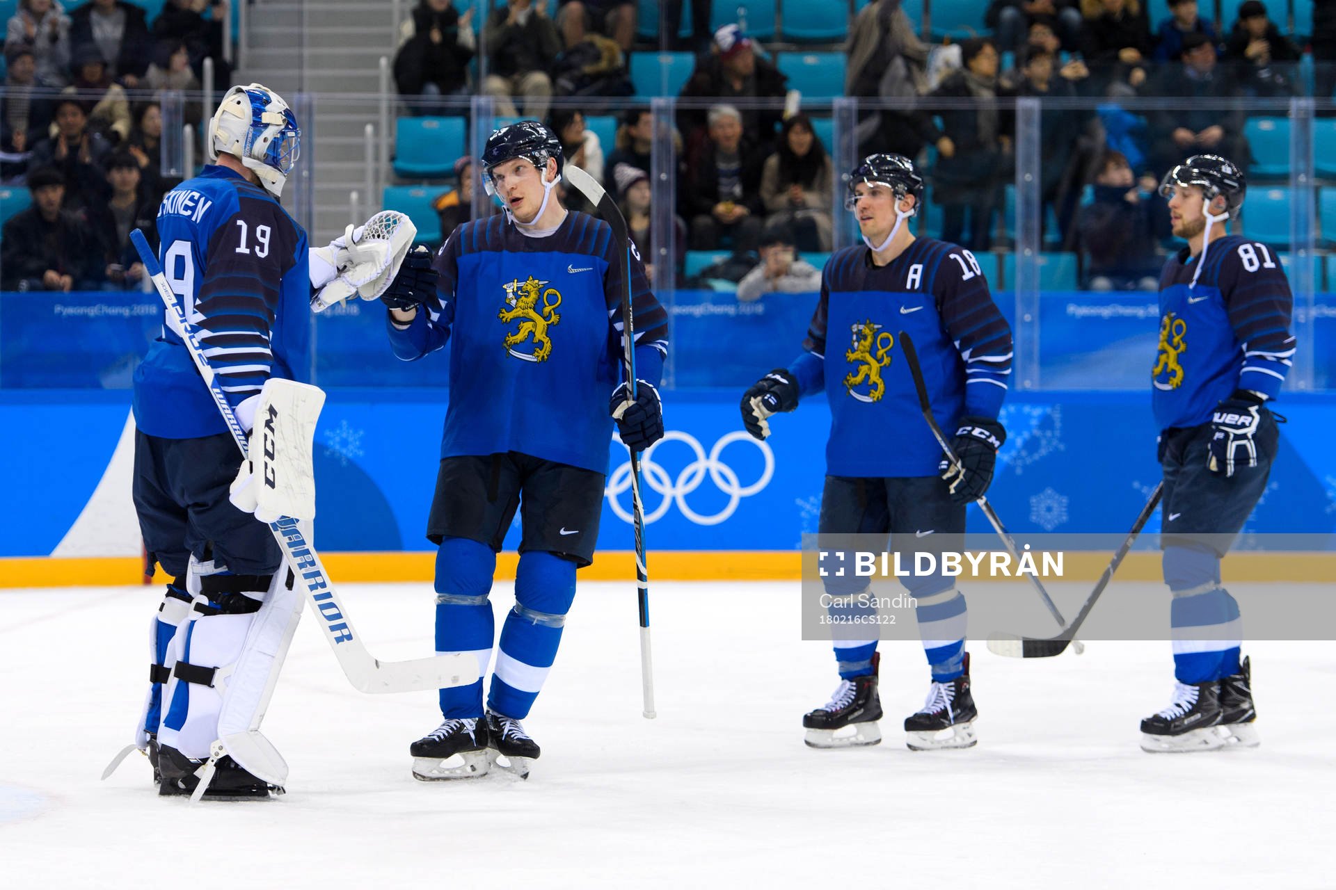 Goaltender Mikko Koskinen, Joonas Kemppainen, Sami Lepisto