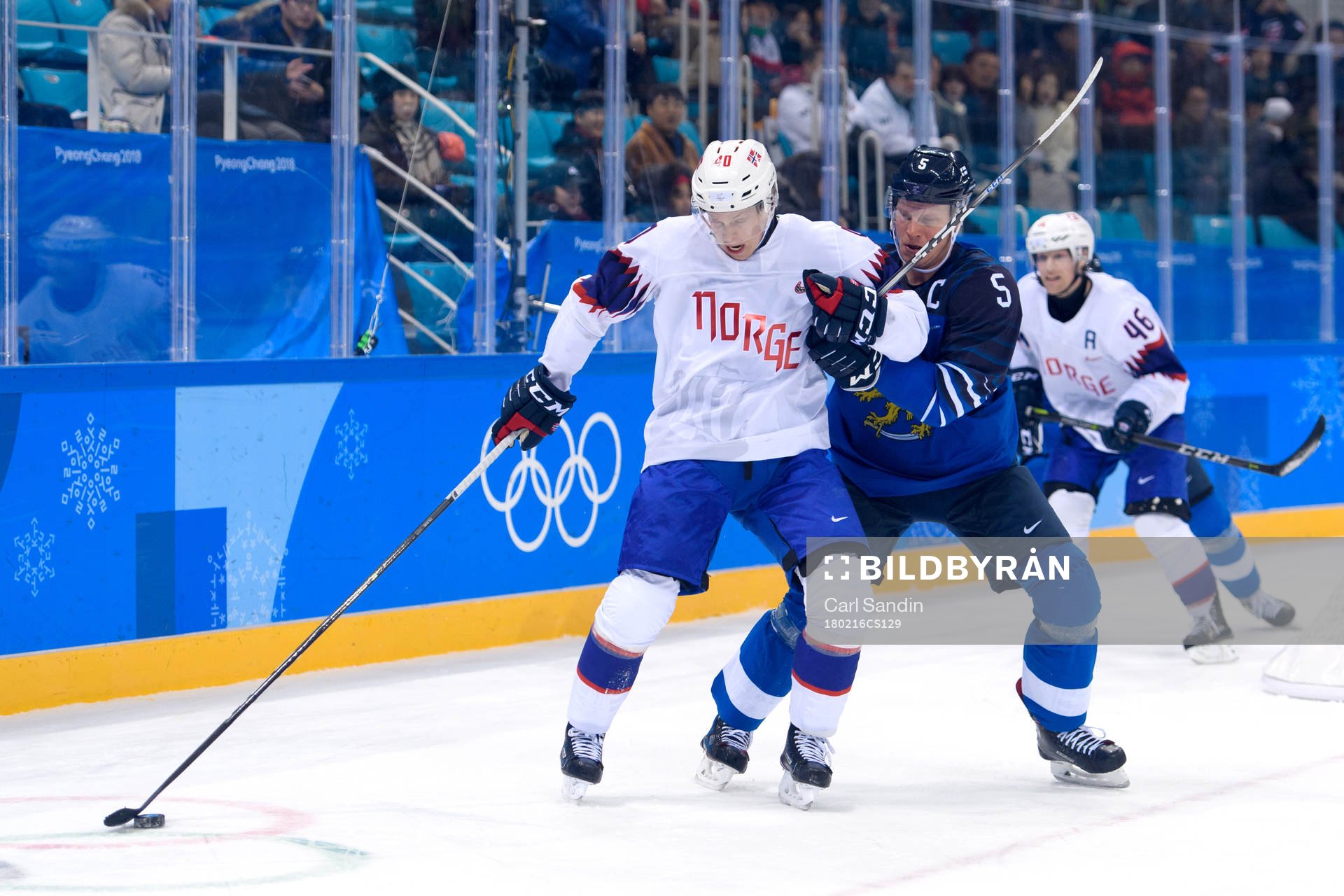 Ken André Olimb of Norway and Lasse Kukkonen of Finland in