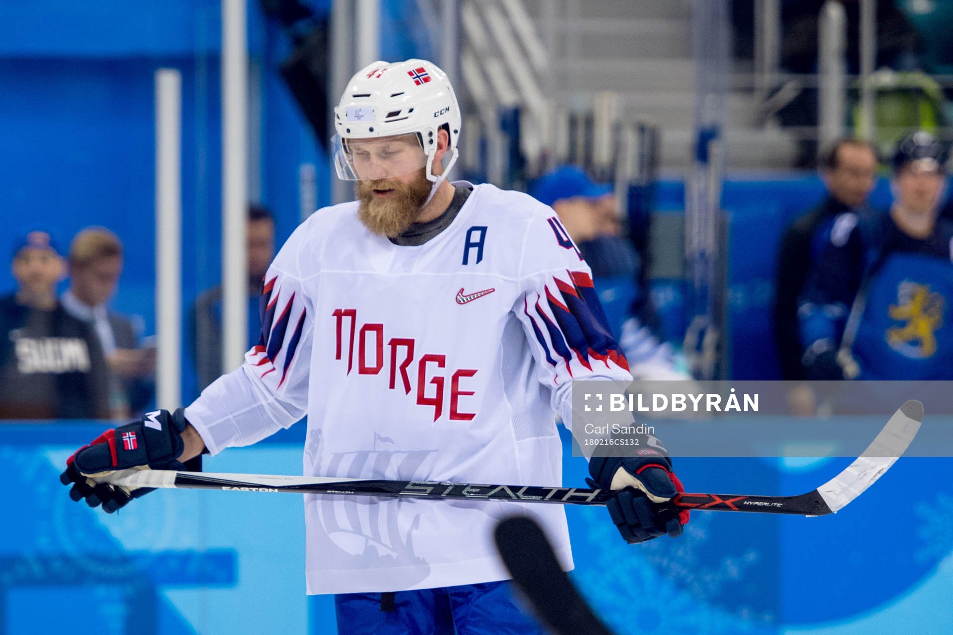 Patrick Thoresen of Norway looks dejected