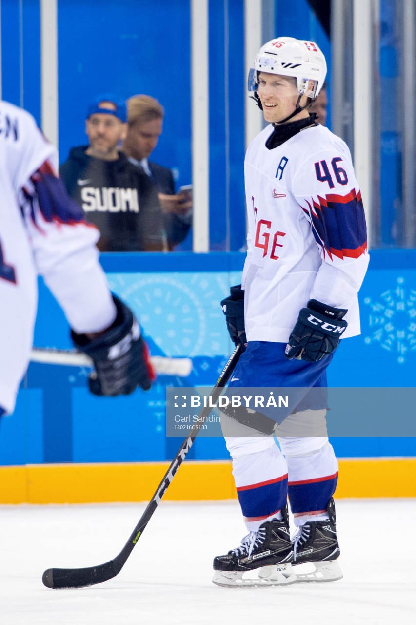 Mathis Olimb of Norway looks dejected