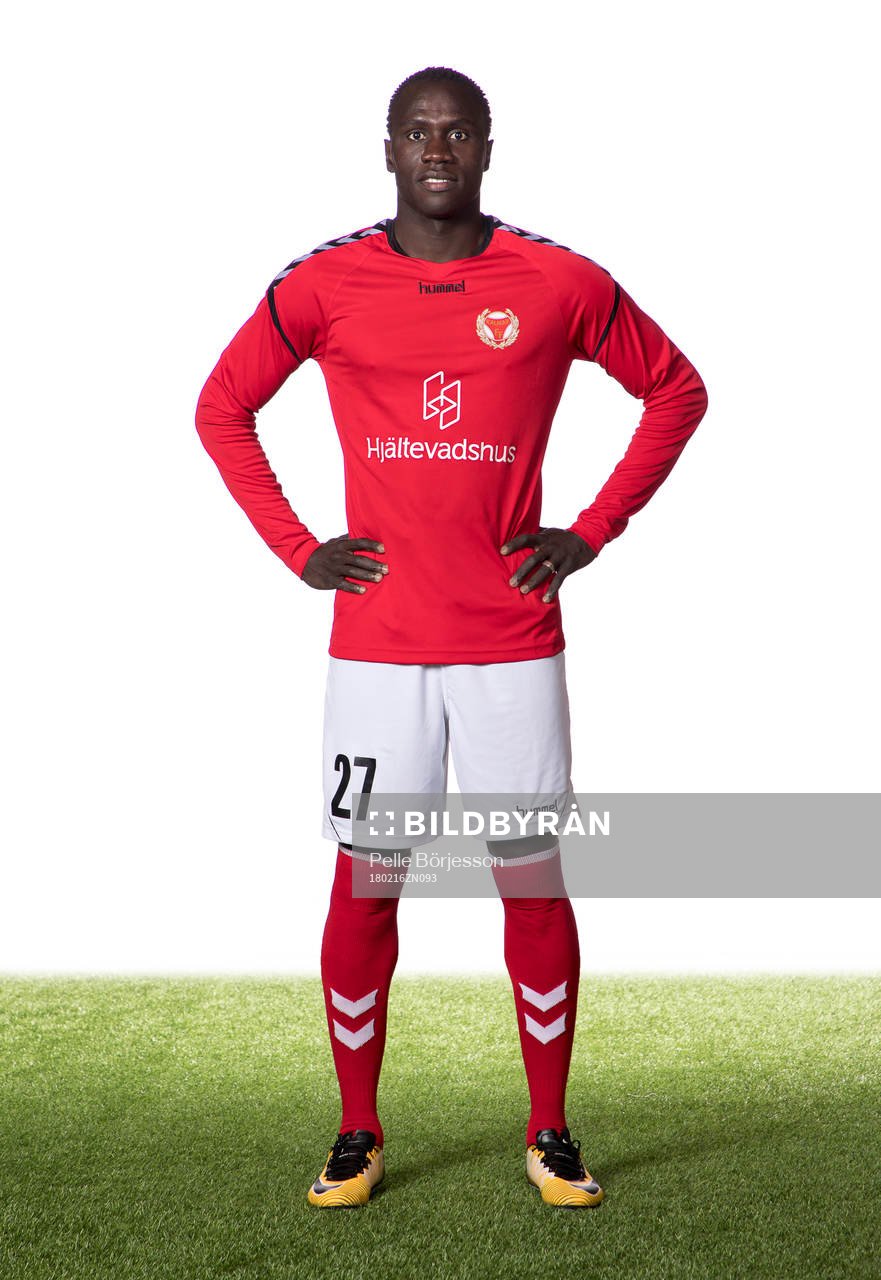 Kalmars Papa Diouf poserar för ett porträtt den 16 februari 2018 i Kalmar.