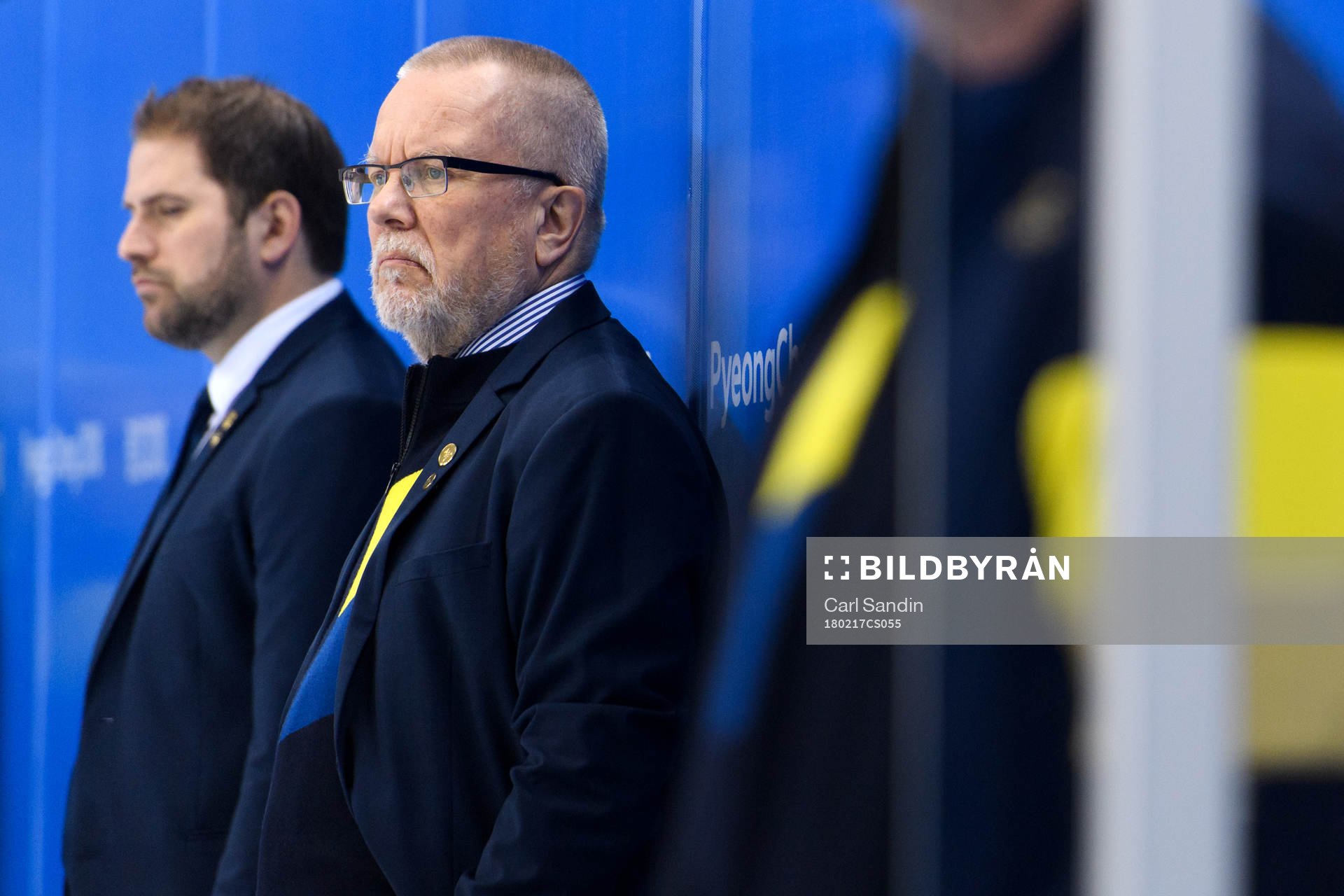 Leif Boork, head coach of Sweden, in the ice hockey