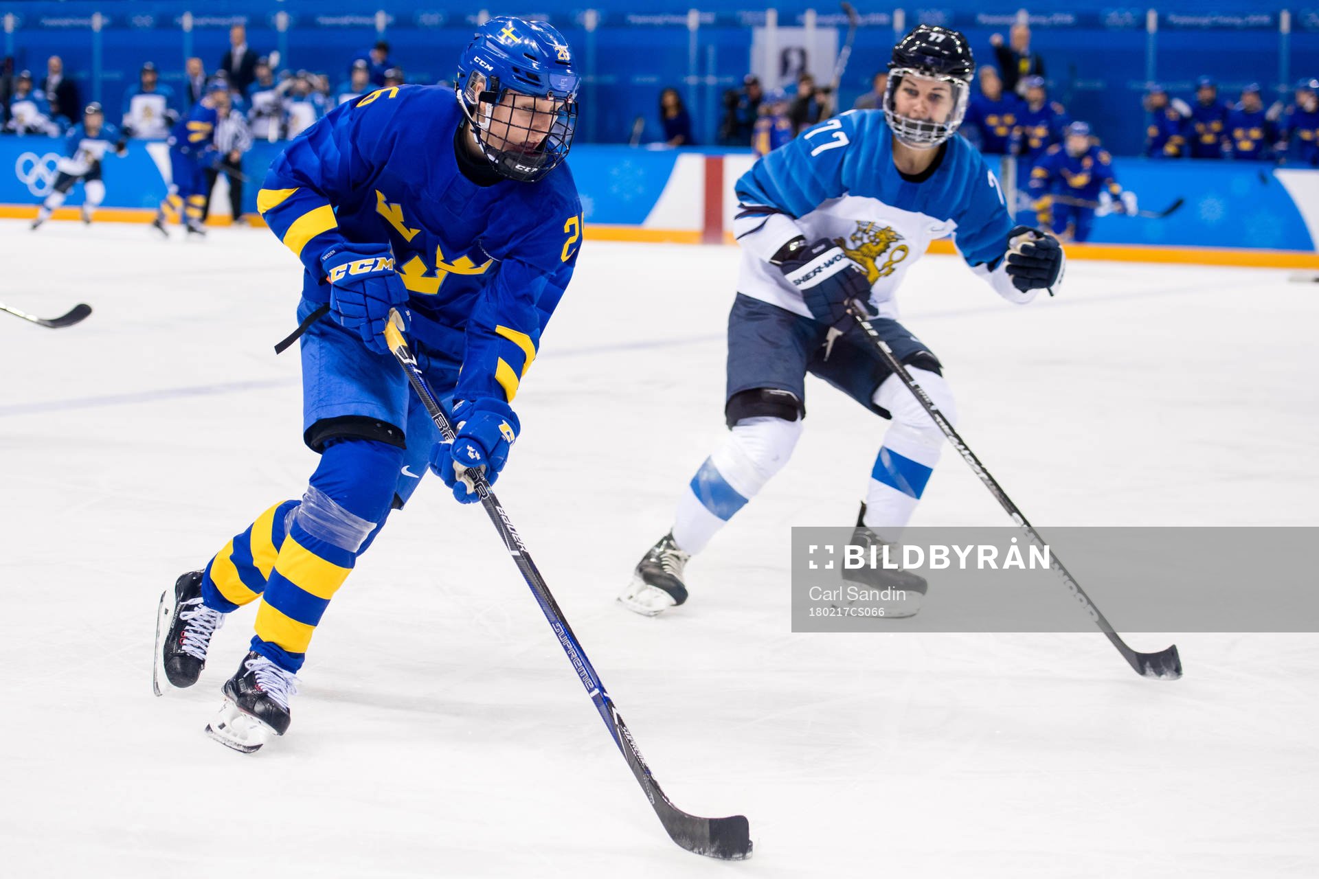 Hanna Olsson of Sweden and Susanna Tapani of Finland in the