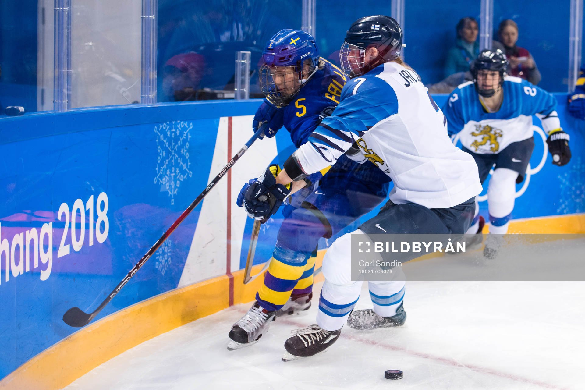 Johanna Fällman of Sweden and Mira Jalosuo of Finland in