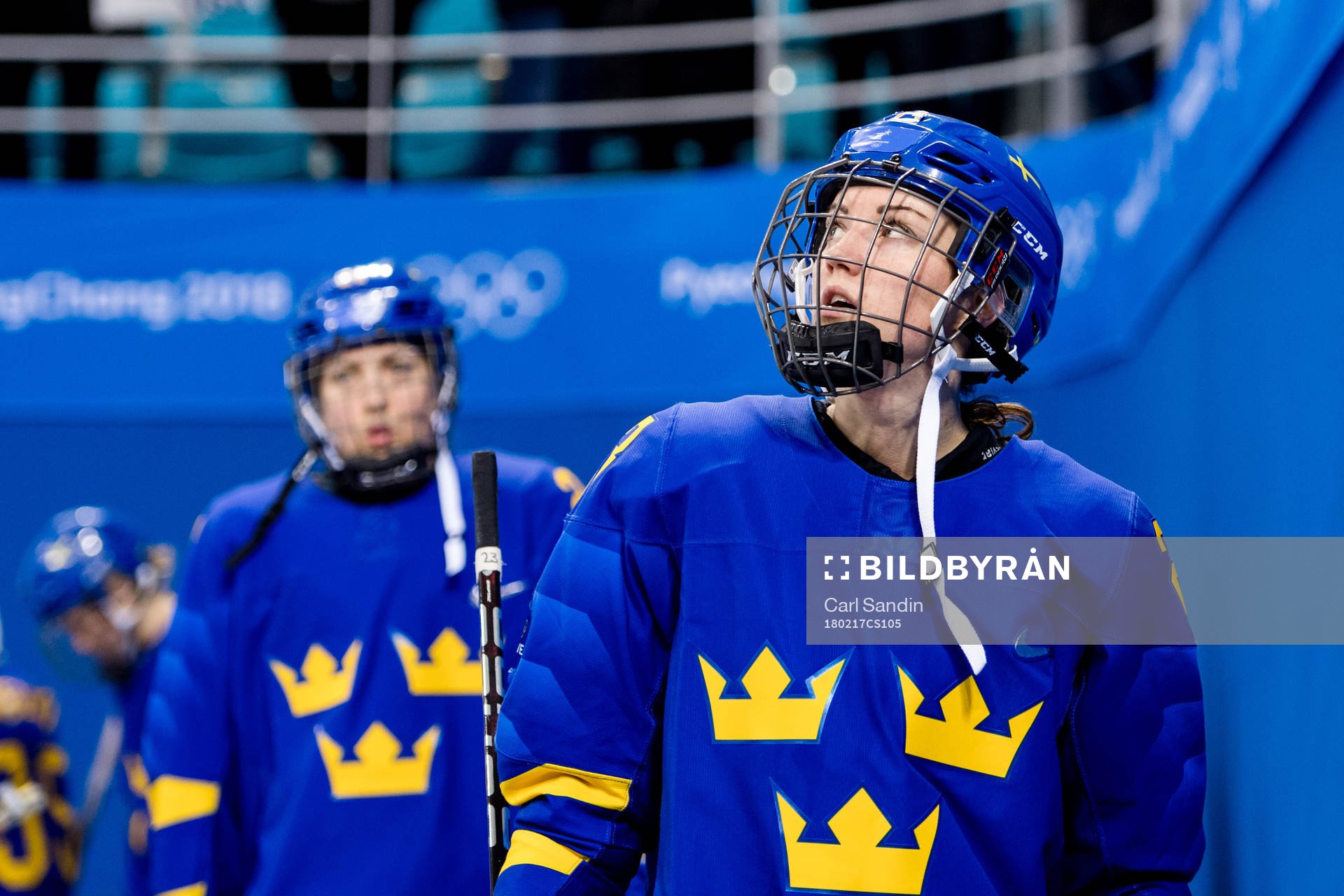 Rebecca Stenberg of Sweden looks dejected