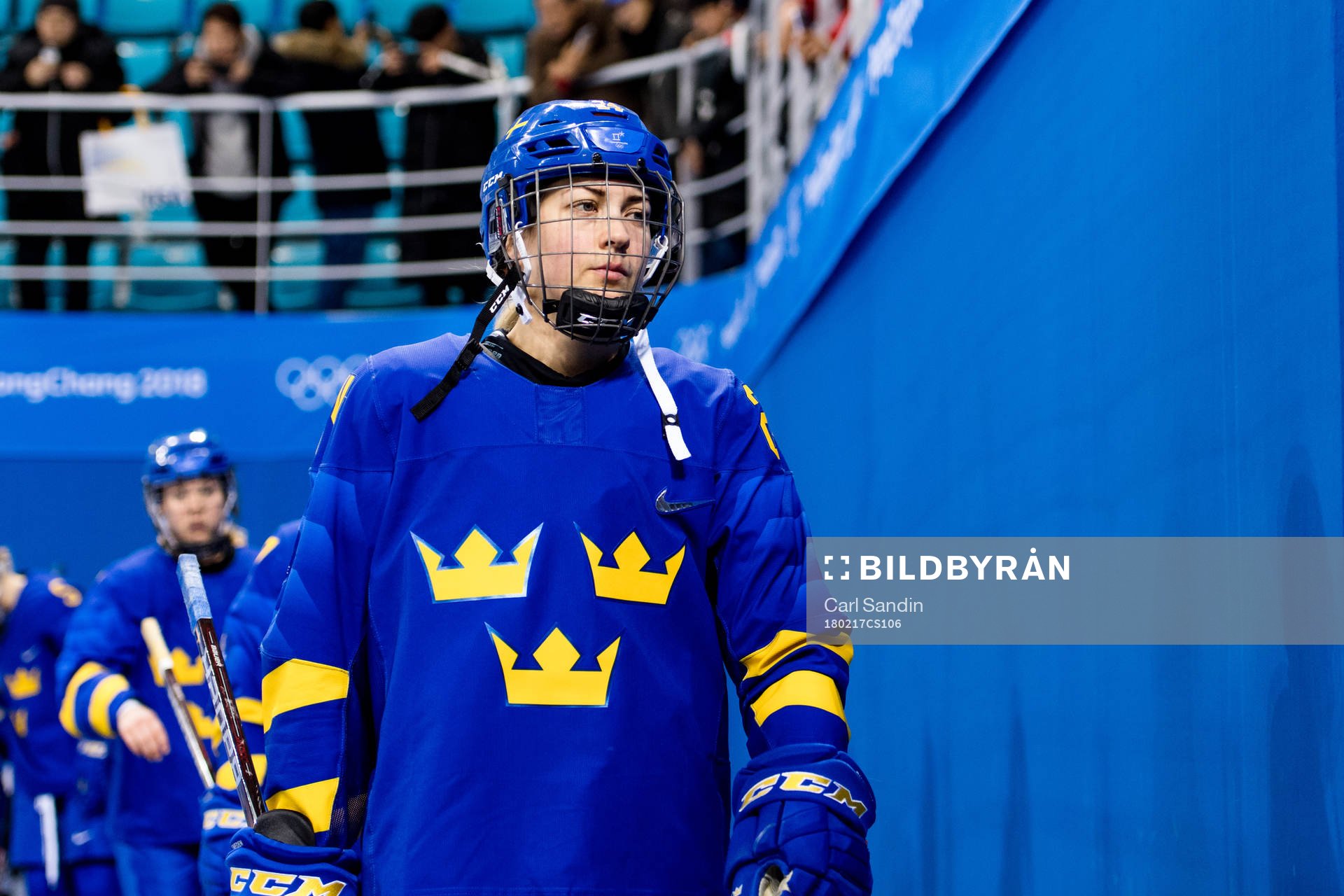 Erika Grahm of Sweden looks dejected