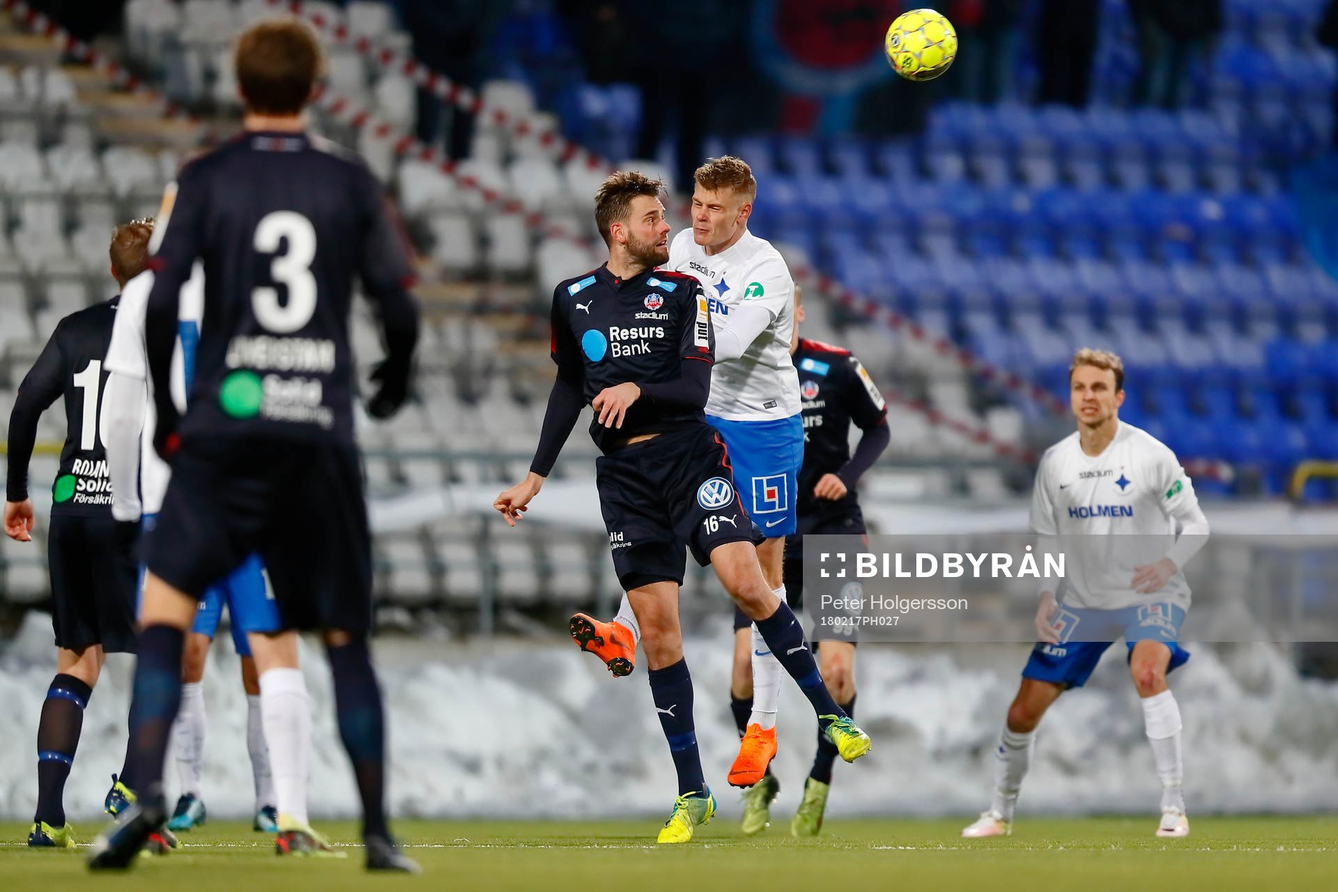 Helsingborgs Mikael Dahlberg och Norrköpings Eric Smith