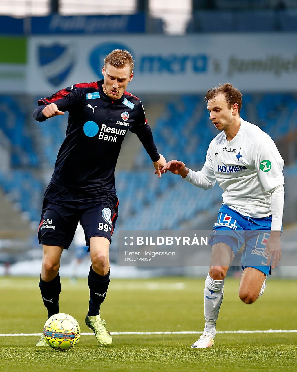 Helsingborgs Andri Rúnar Bjarnason och Norrköpings Lars