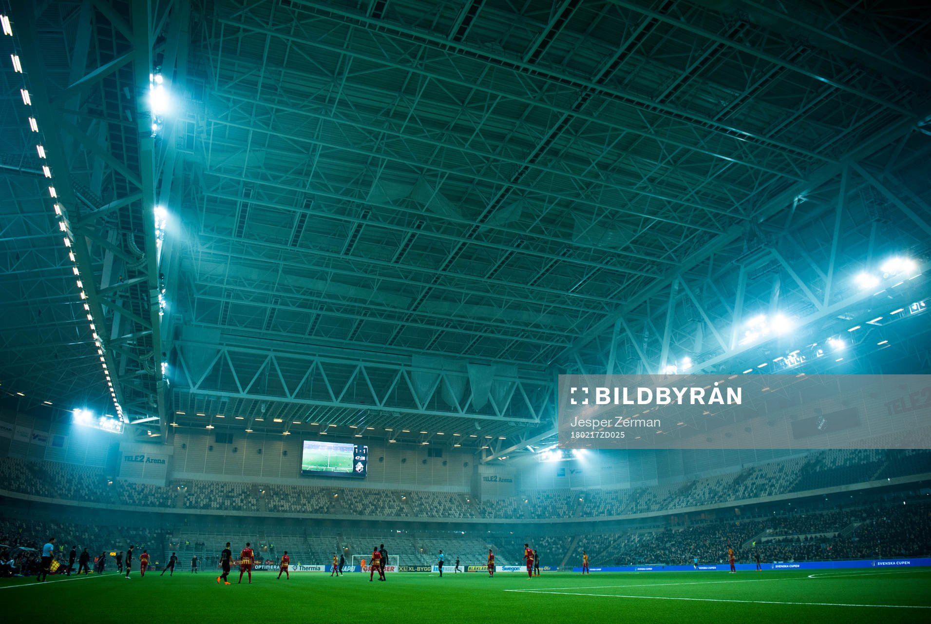 Interiör vy över Tele2 Arena