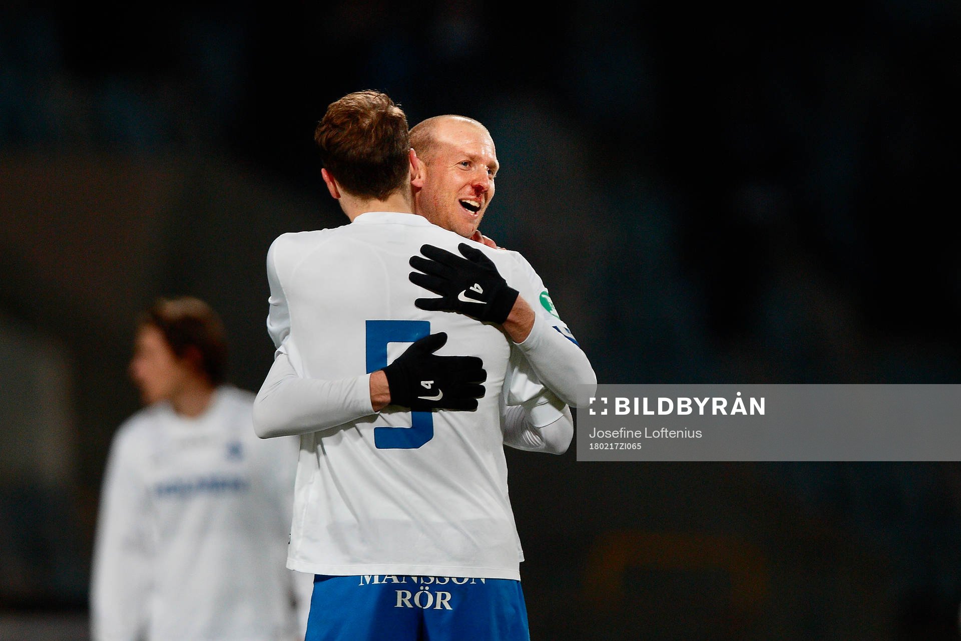 Norrköpings Andreas Johansson och Lars Krogh Gerson jublar