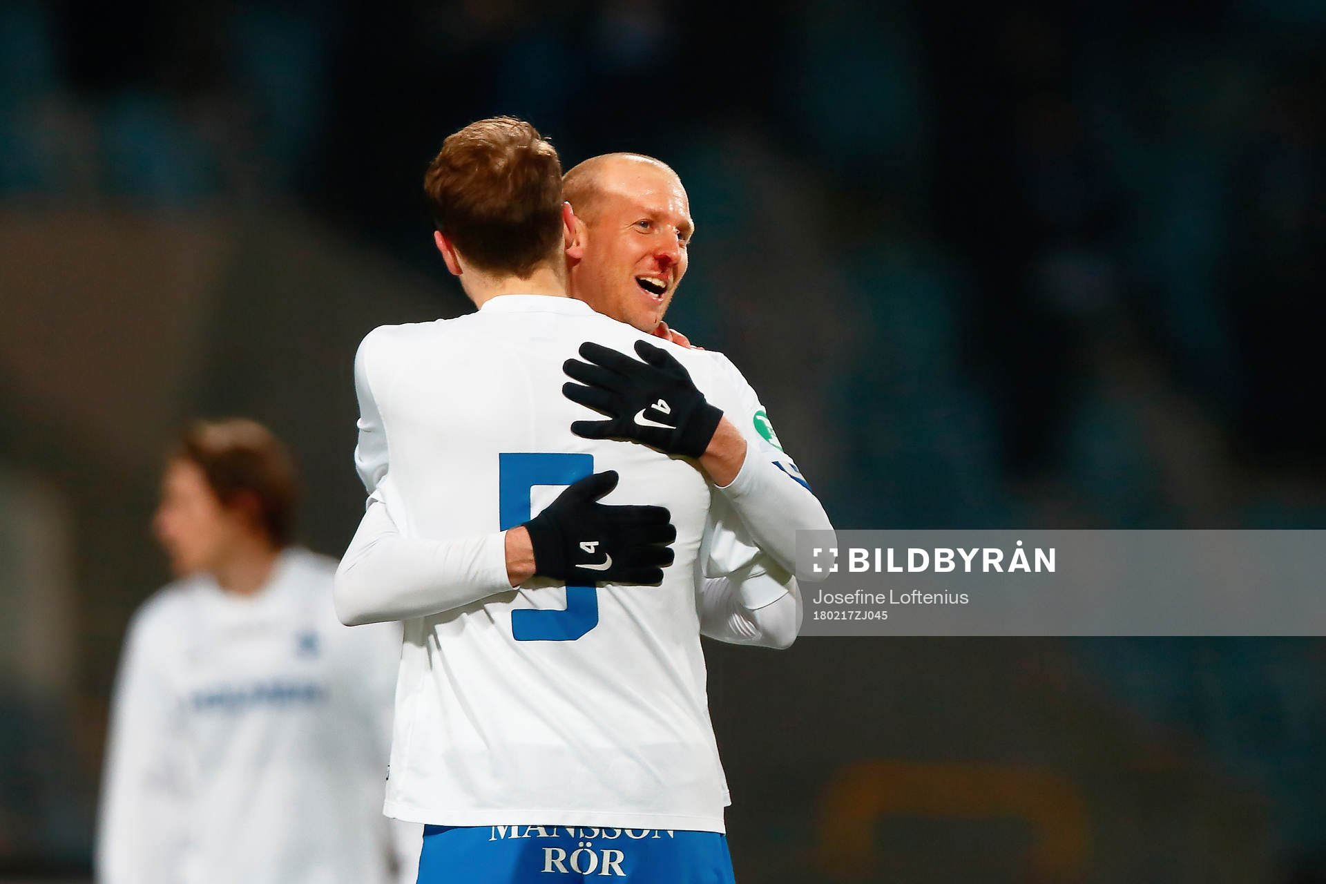 Norrköpings Andreas Johansson och Lars Krogh Gerson jublar