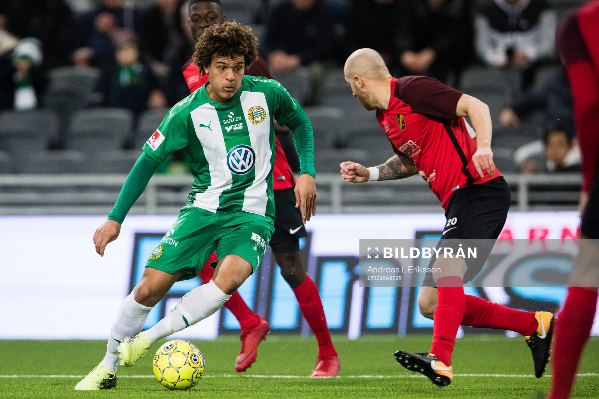 Hammarbys Neto Borges och Vasalunds Kenny Pavey