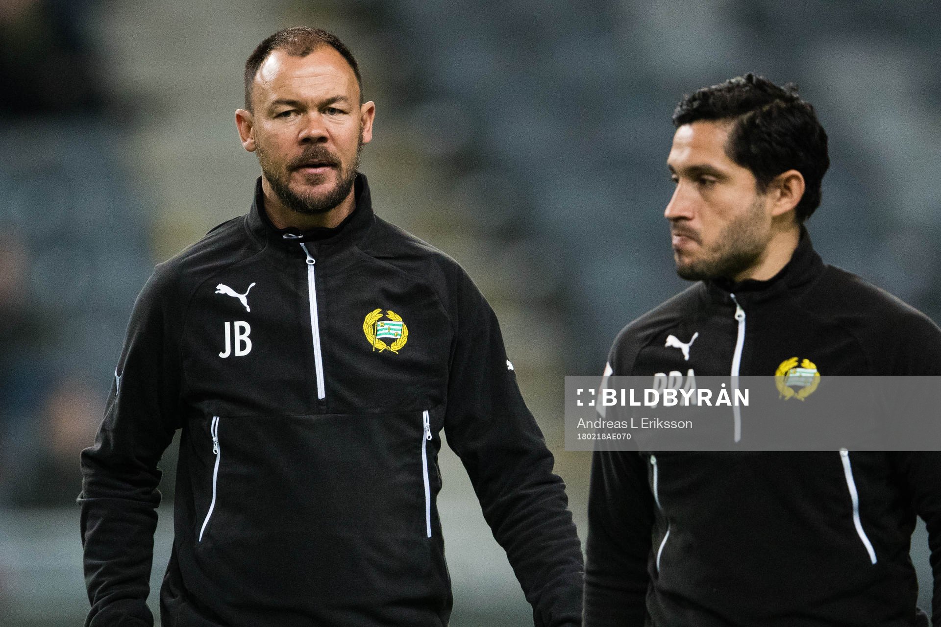 Hammarbys assisterande tränare Joachim Björklund och