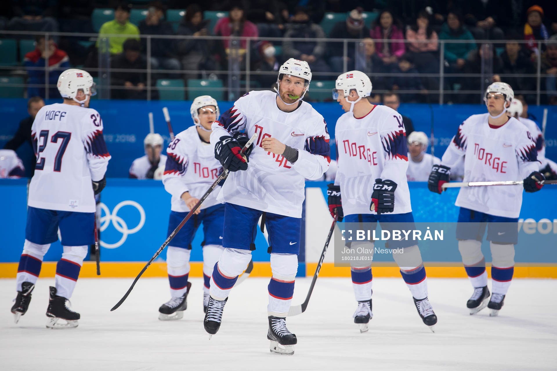 Martin Røymark of Norway in the Men's Ice Hockey