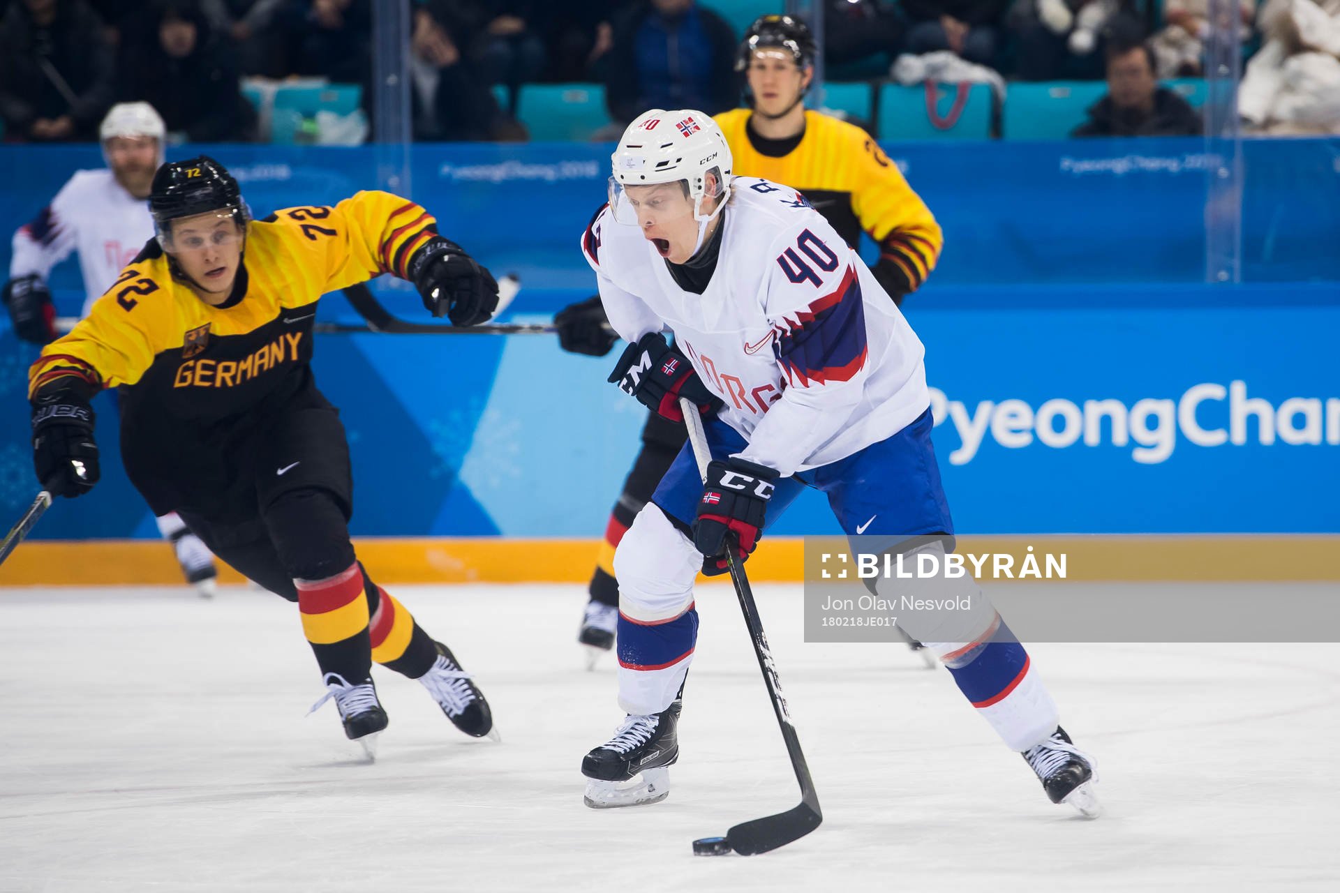 Ken André Olimb of Norway in the Men's Ice Hockey