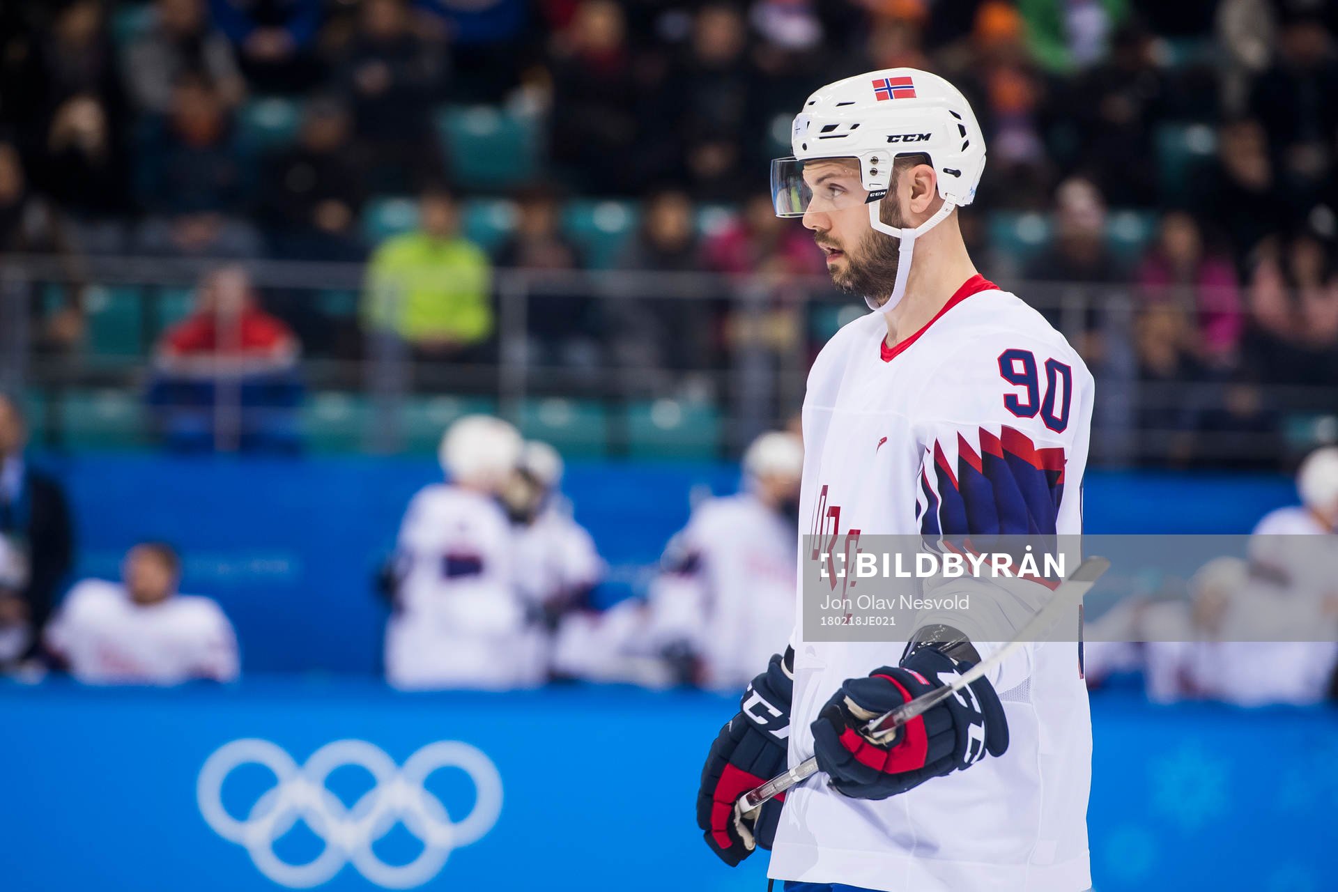 Daniel Sørvik of Norway in the Men's Ice Hockey