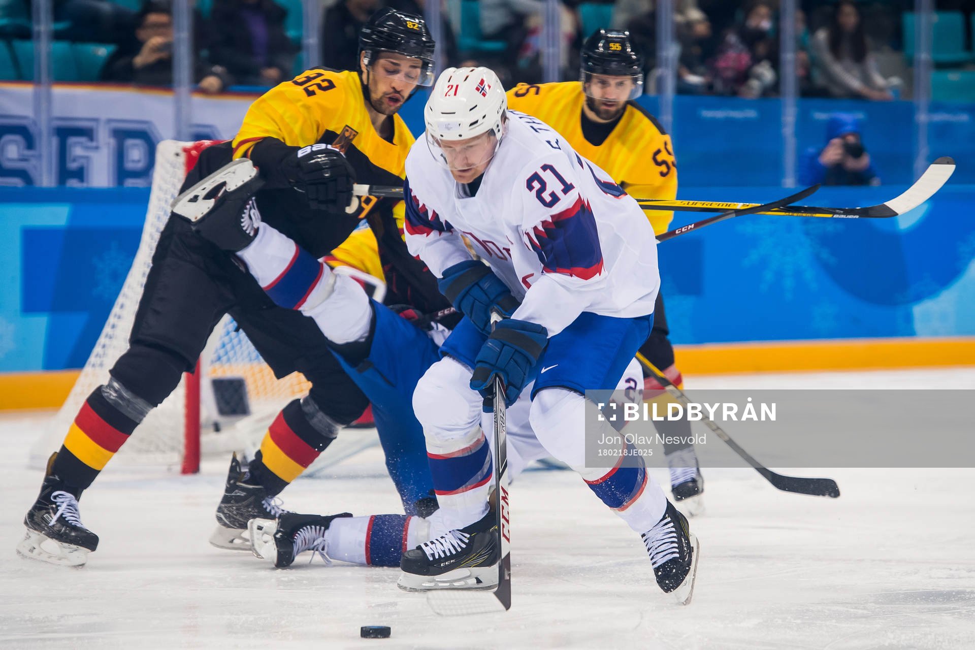 Steffen Thoresen of Norway in the Men's Ice Hockey