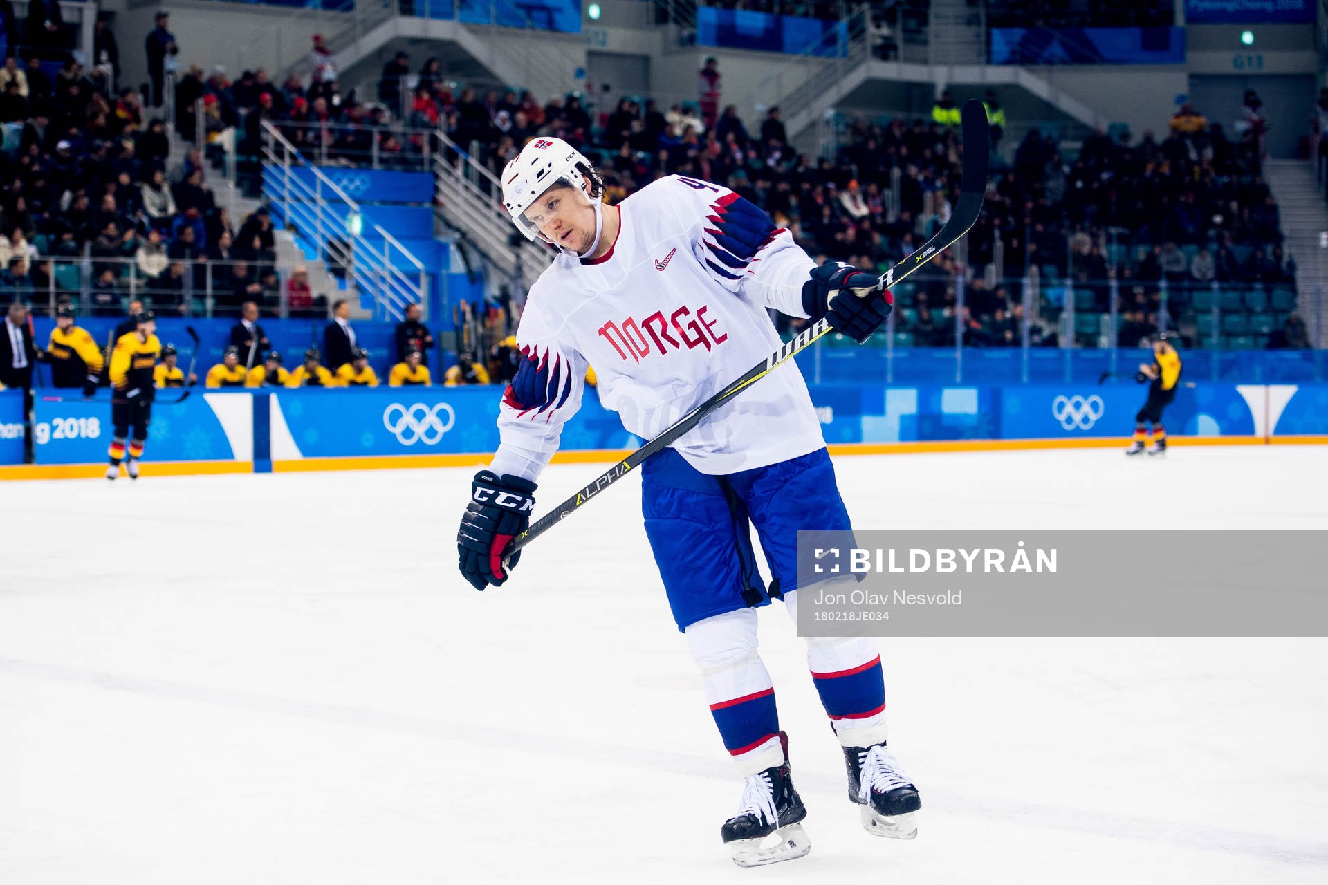 Alexander Bonsaksen of Norway looks dejected in the Men's