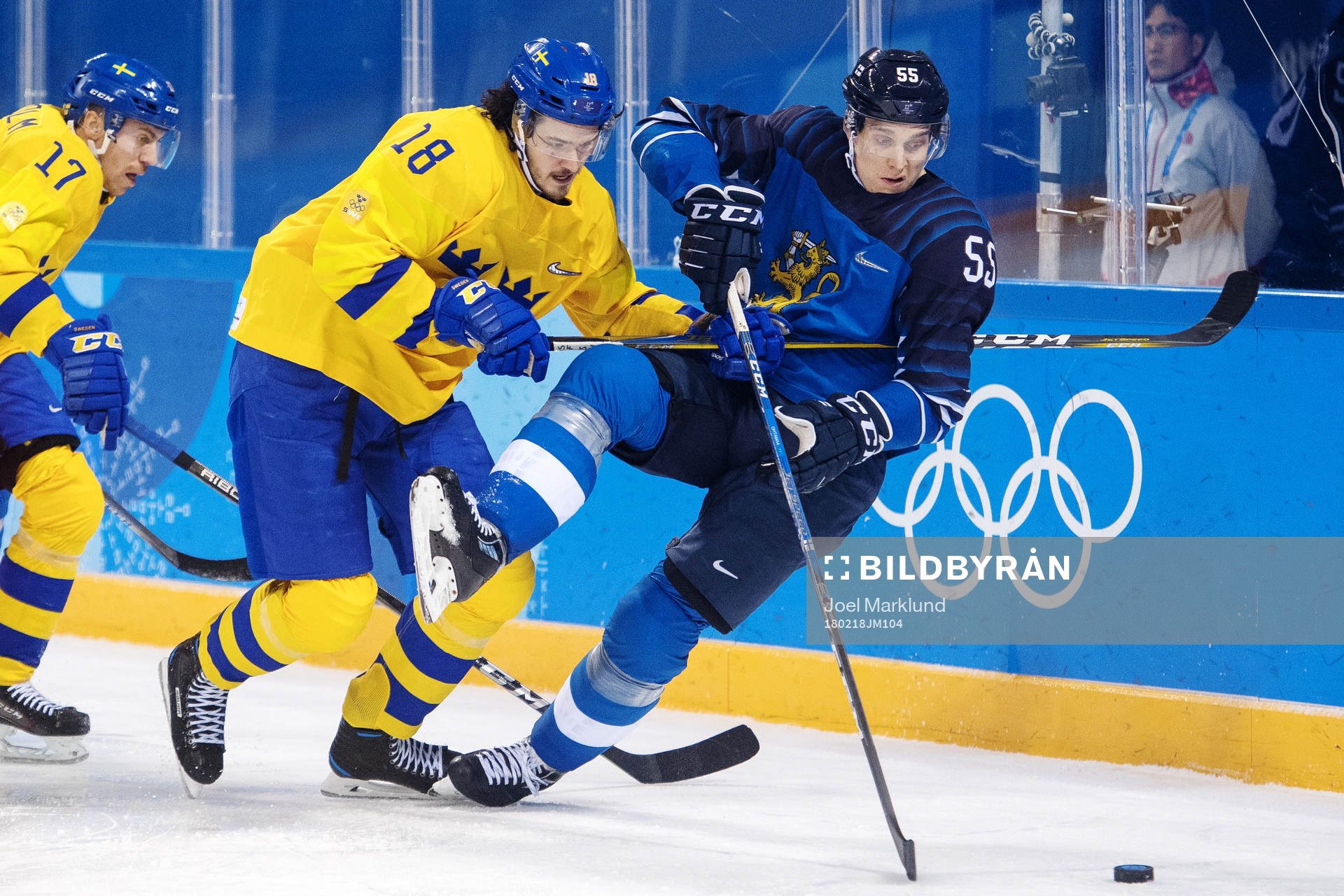 Pär Lindholm of Sweden and Dennis Everberg of Sweden in a