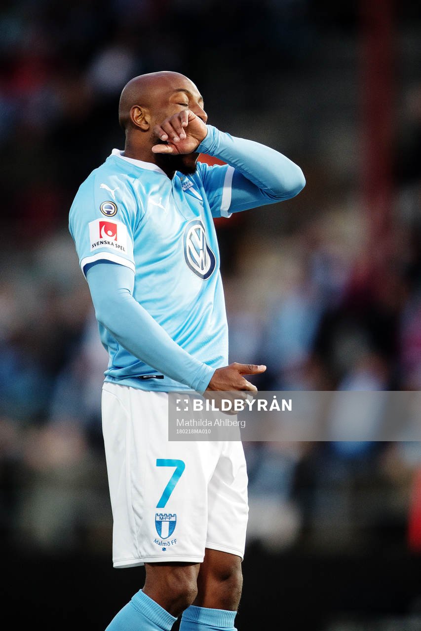 Malmö FFs Fouad Bachirou deppar