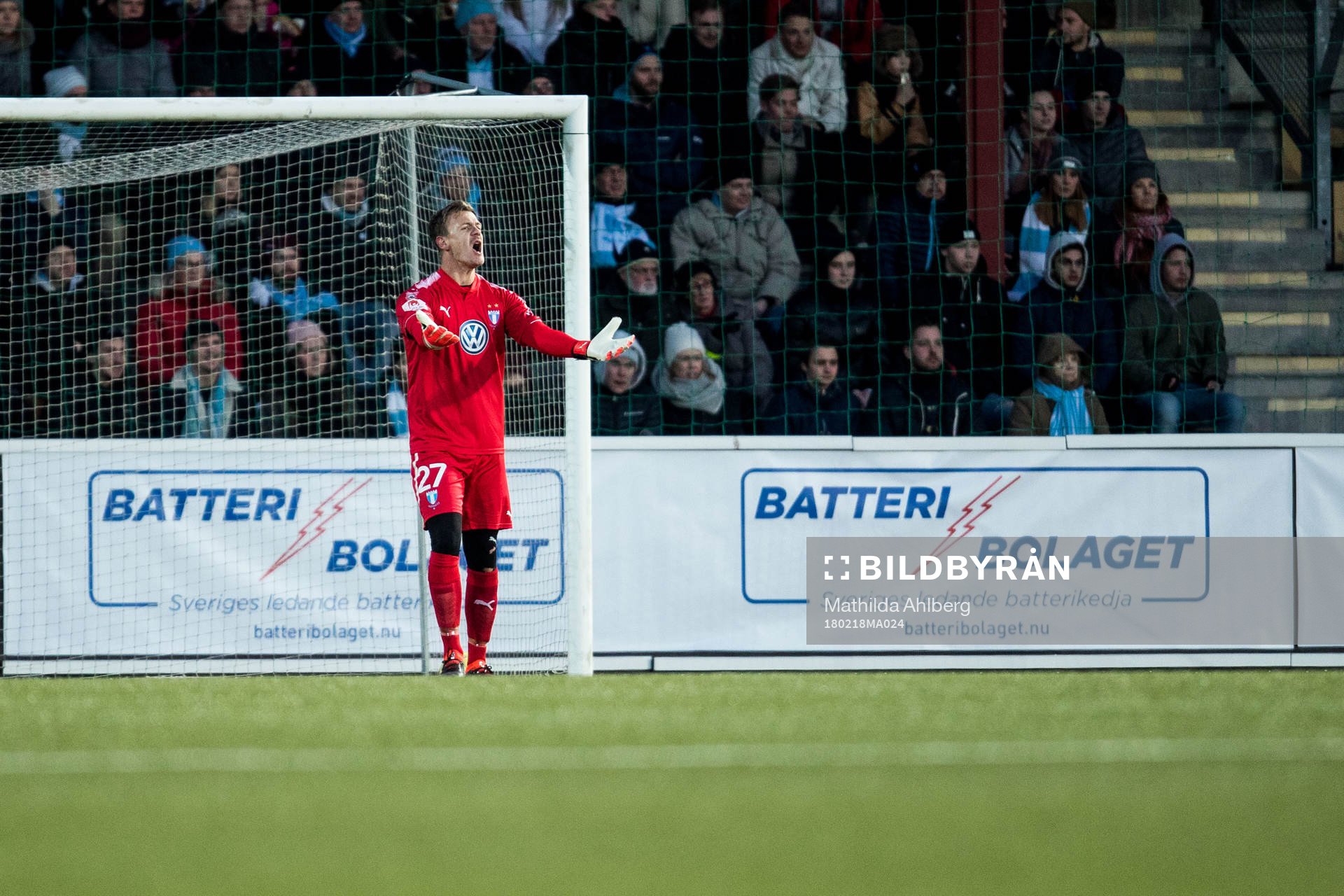 Malmö FFs målvakt Johan Dahlin