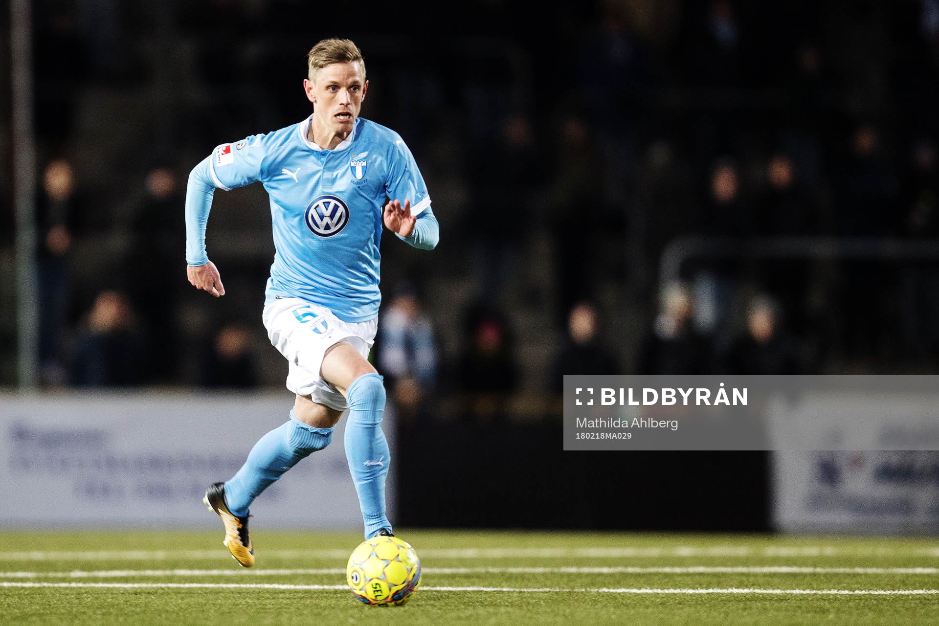 Malmö FFs Sören Rieks med bollen