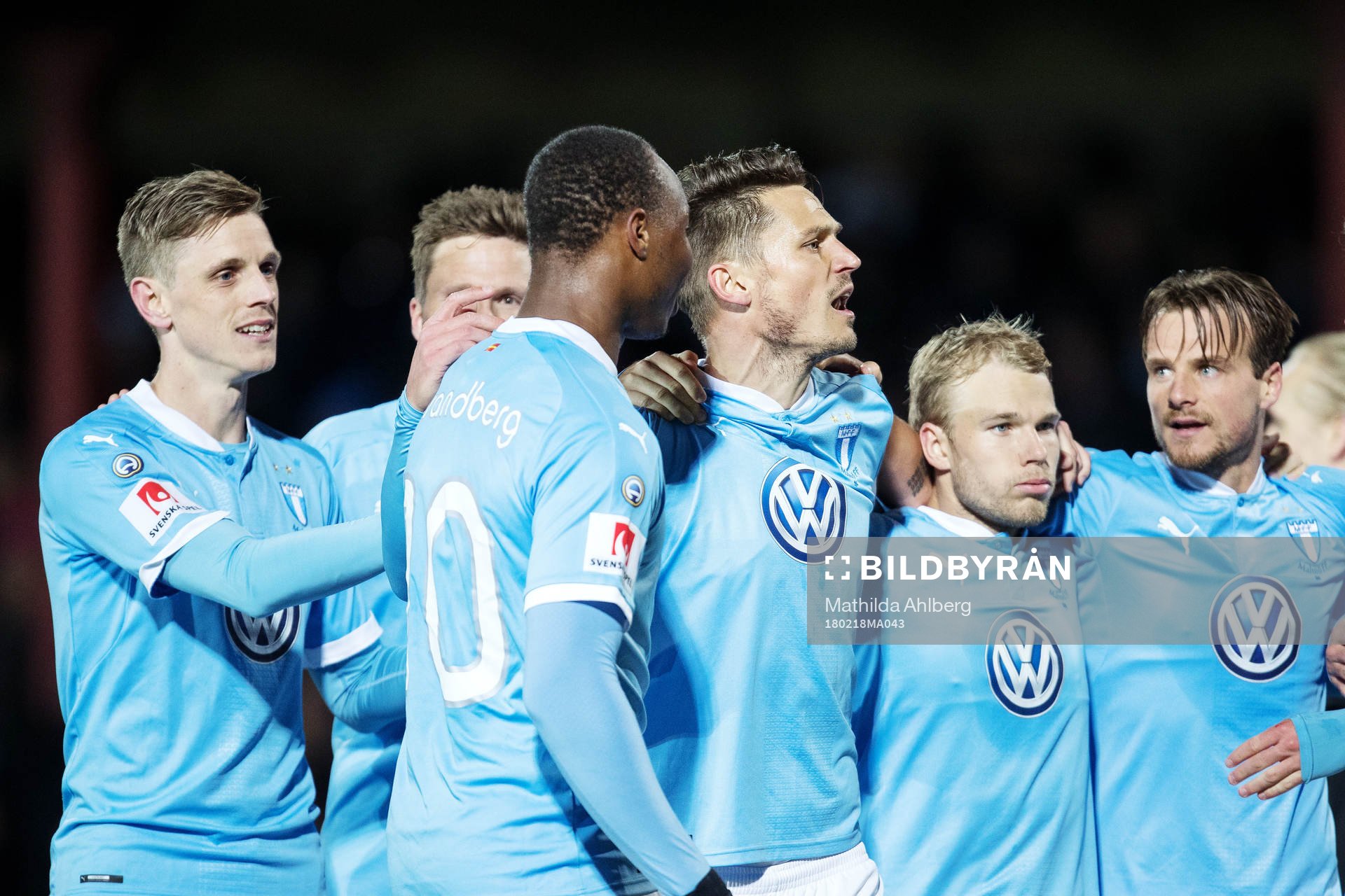 Malmö FFs Sören Rieks, Carlos Strandberg, Markus