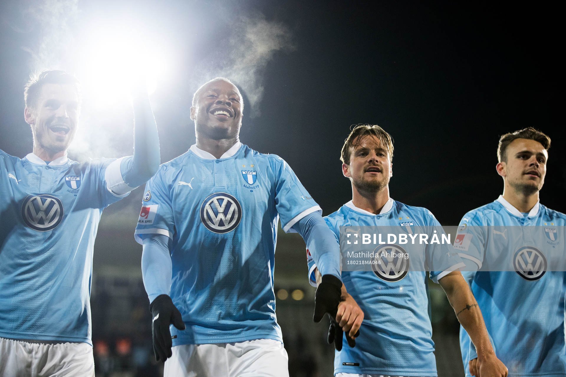 Malmö FFs Markus Rosenberg, Carlos Strandberg, Lasse