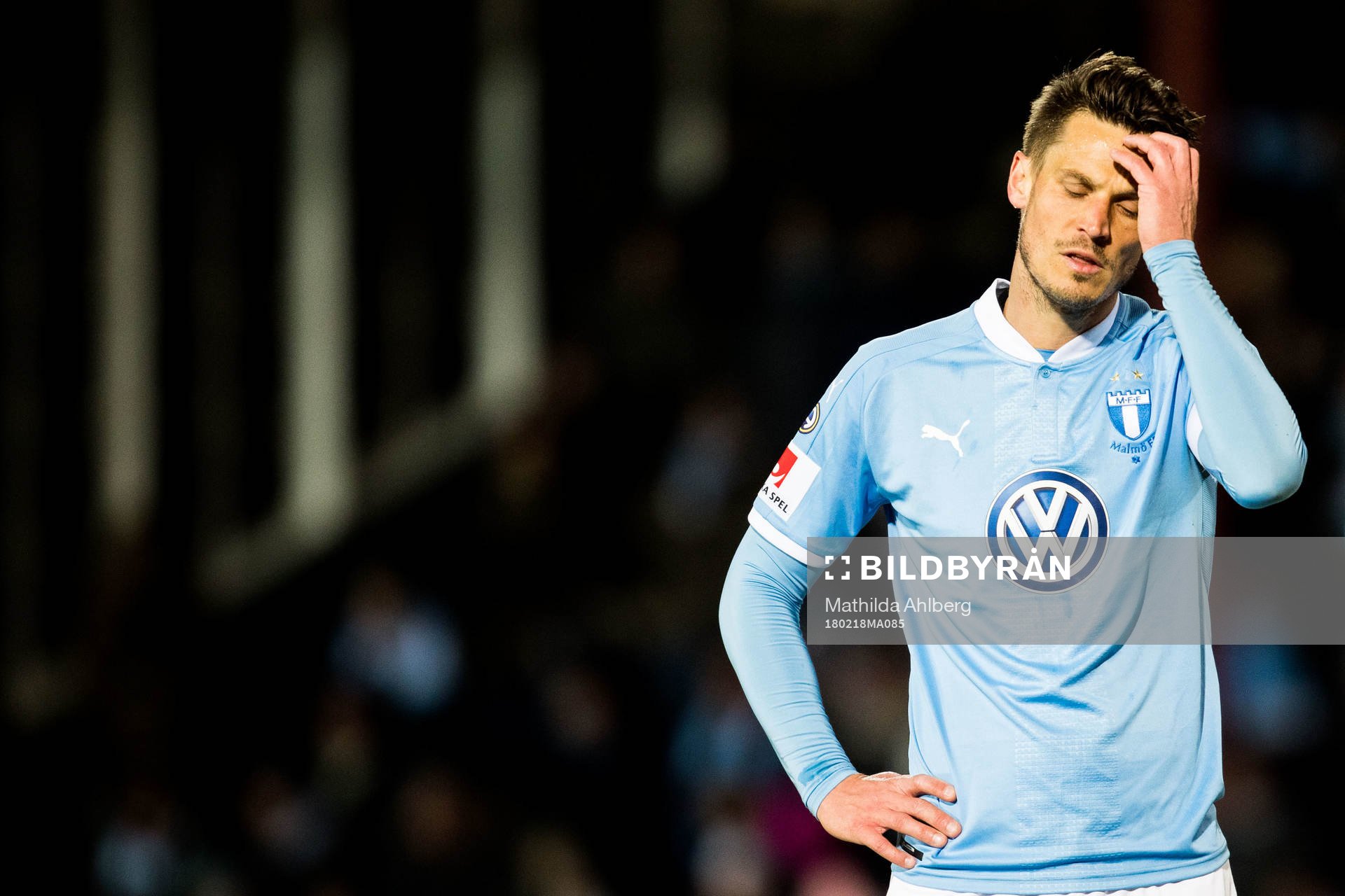 Malmö FFs Markus Rosenberg deppar