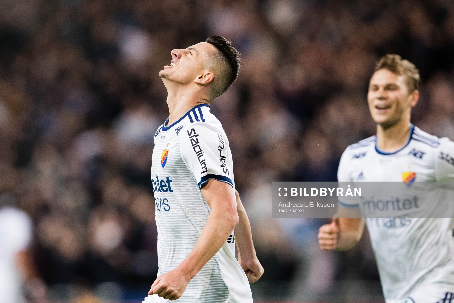 Djurgårdens Haris Radetinac jublar edter att ha gjort 1-0
