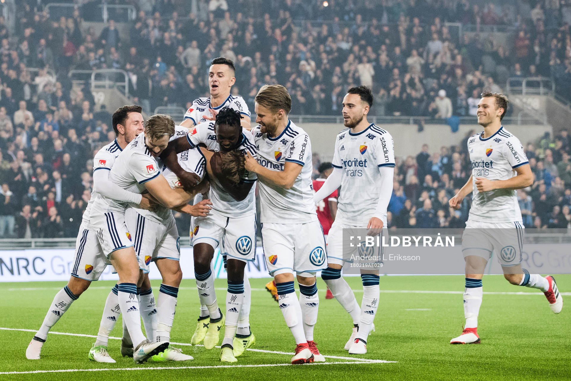 Djurgårdens spelare jublar