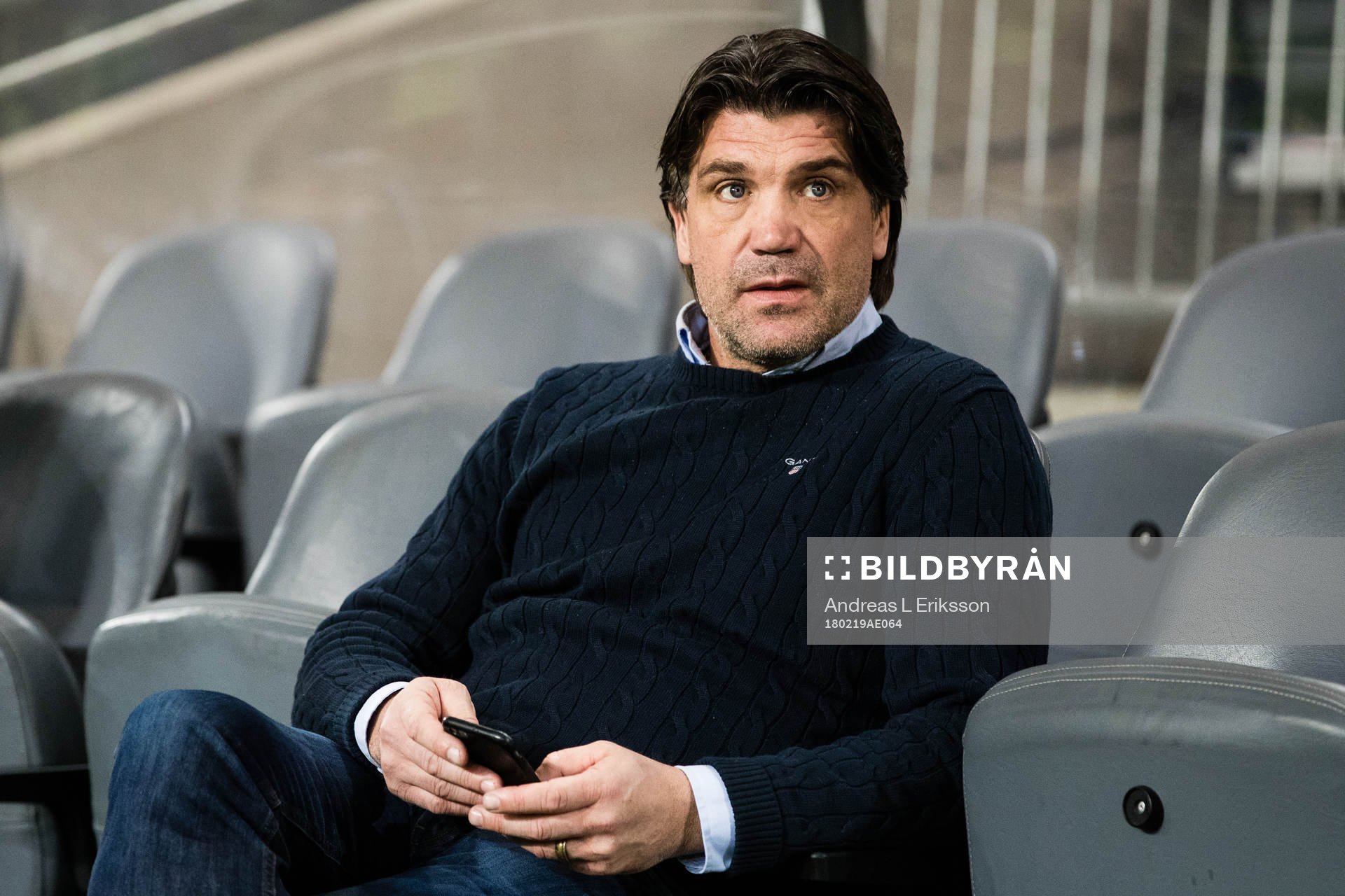 Djurgårdens sportchef Bo Andersson innan fotbollsmatchen i