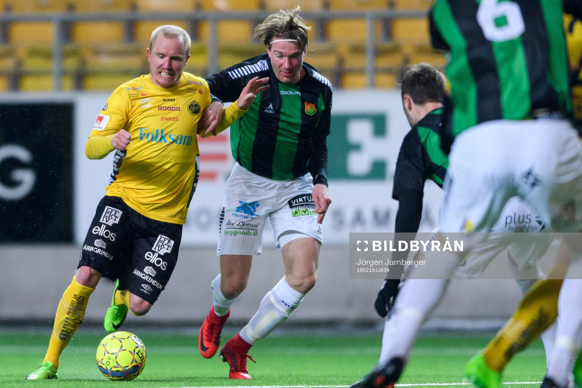 Elfsborgs Simon Lundevall och GAIS Marcus Bergholtz